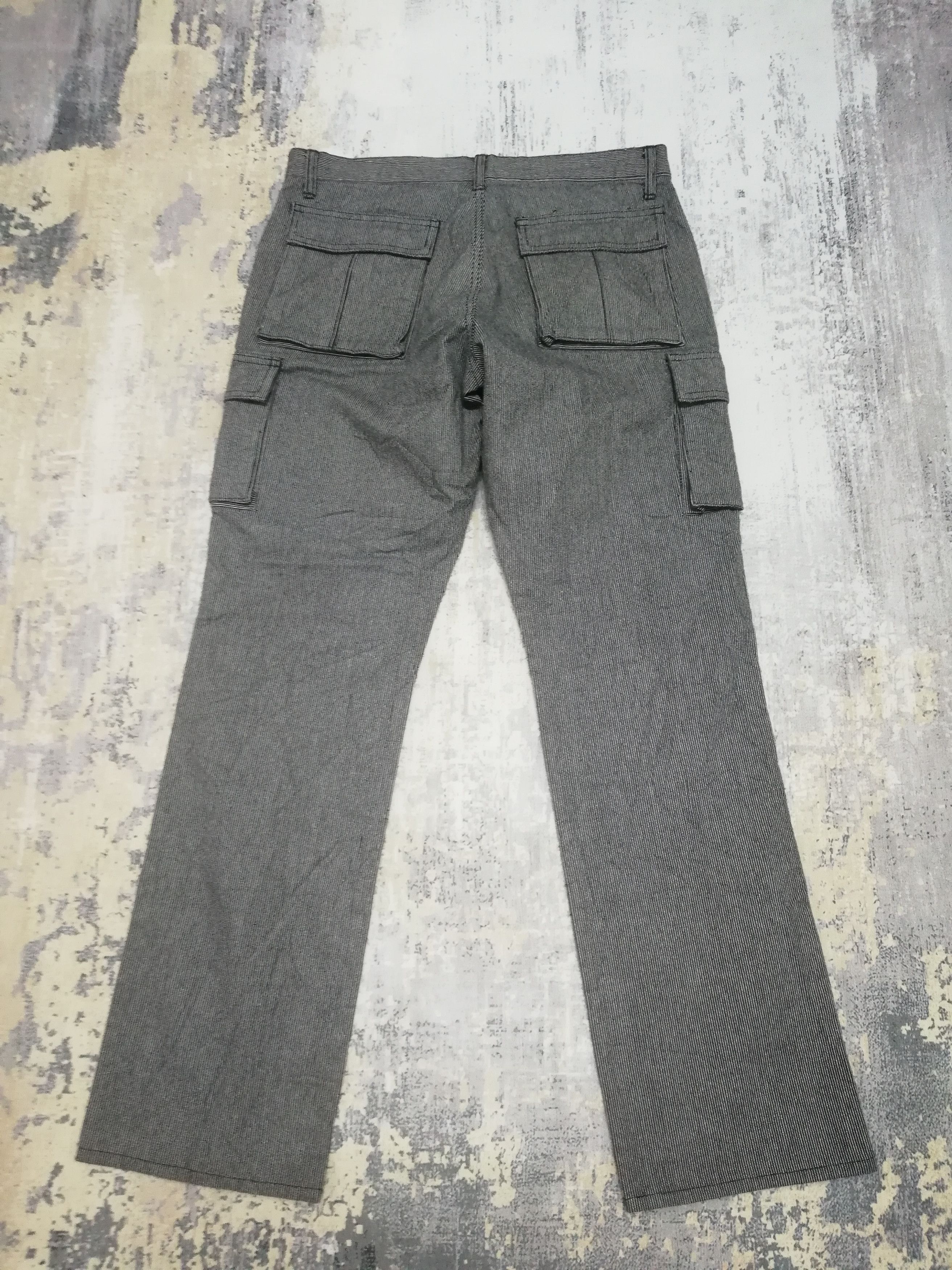Hysteric Glamour Big Smith Stripe Pattern Avant Garde Cargo Pant 33x30 Size US 33 - 2 Thumbnail