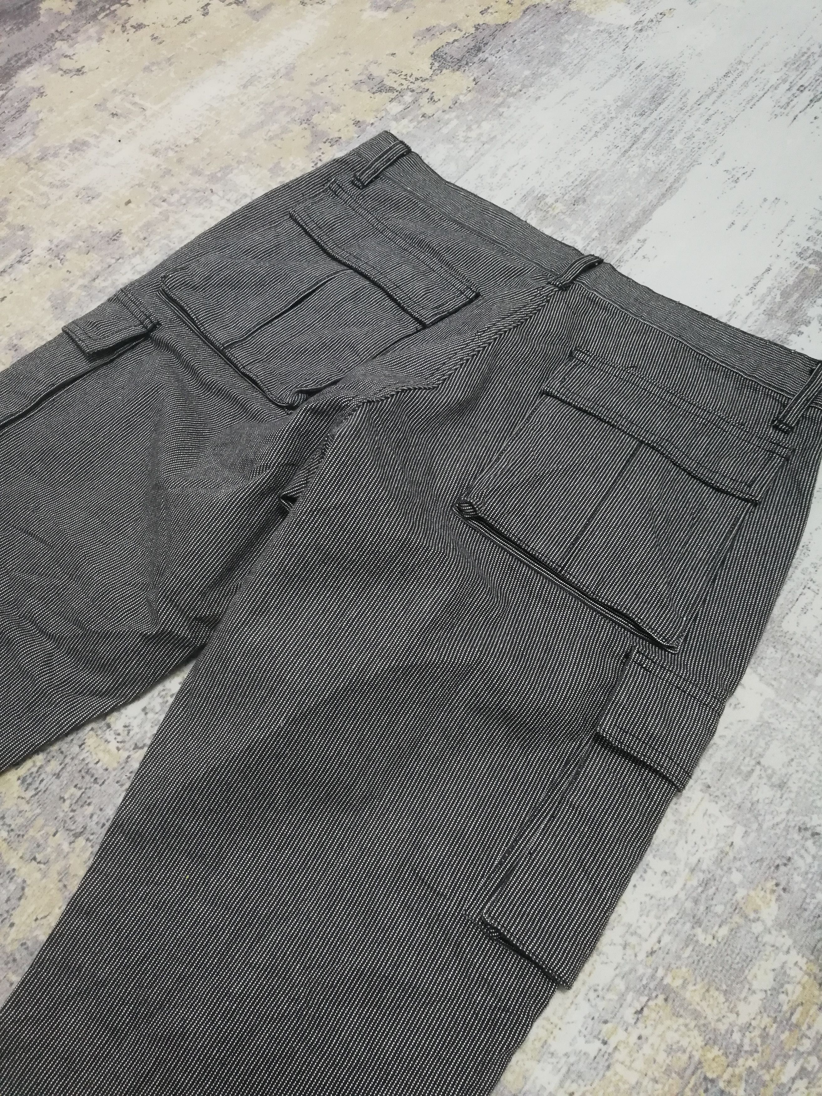 Hysteric Glamour Big Smith Stripe Pattern Avant Garde Cargo Pant 33x30 Size US 33 - 6 Thumbnail