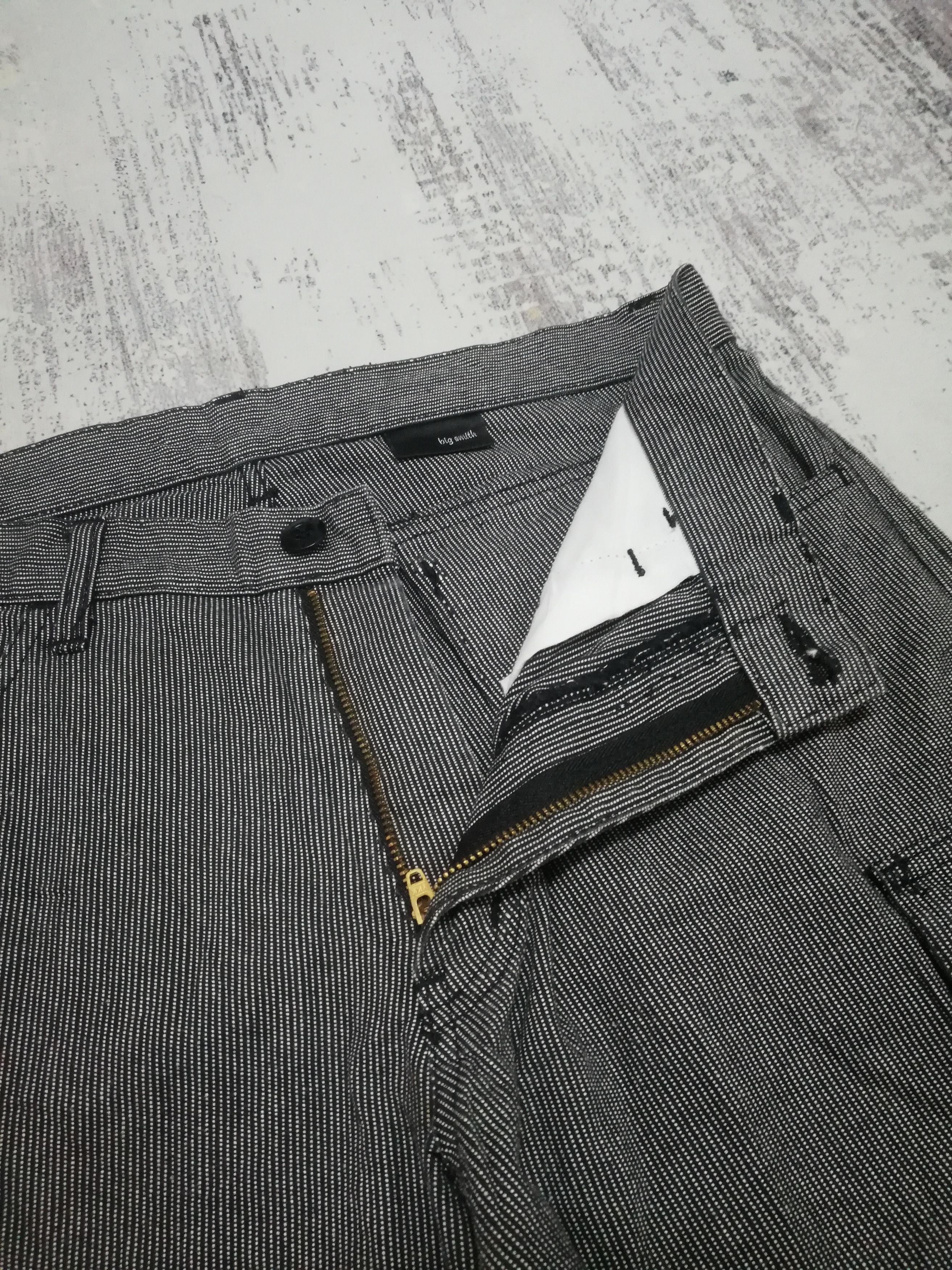 Hysteric Glamour Big Smith Stripe Pattern Avant Garde Cargo Pant 33x30 Size US 33 - 3 Thumbnail