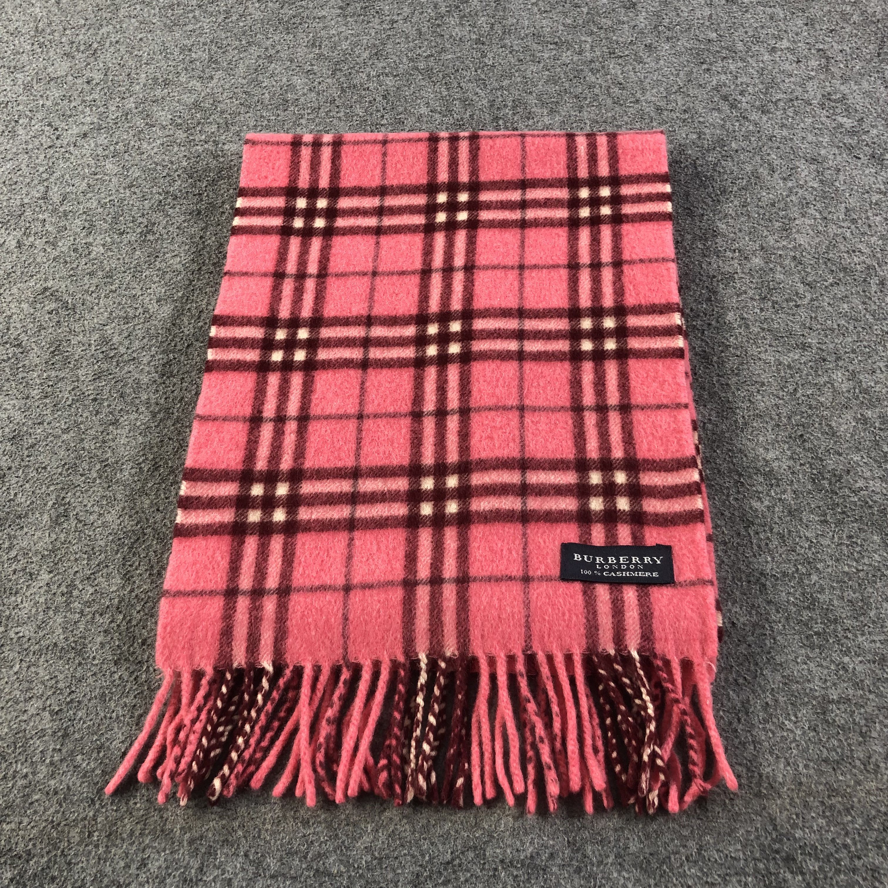 Burberry Burberry Nova Check Cashmere Scarf Muffler V1133 Size ONE SIZE - 3 Thumbnail