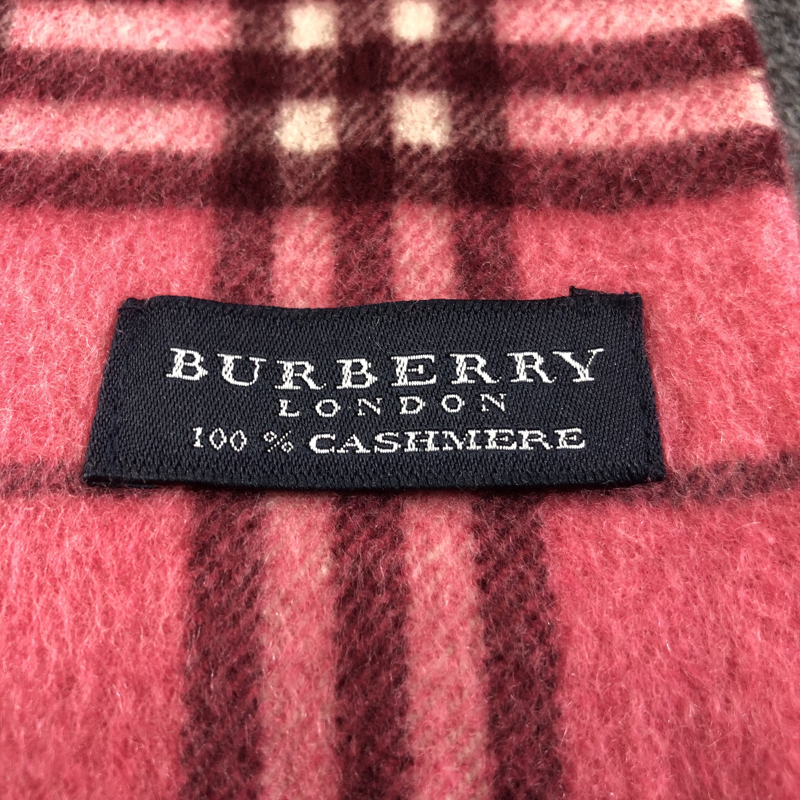 Burberry Burberry Nova Check Cashmere Scarf Muffler V1133 Size ONE SIZE - 4 Thumbnail