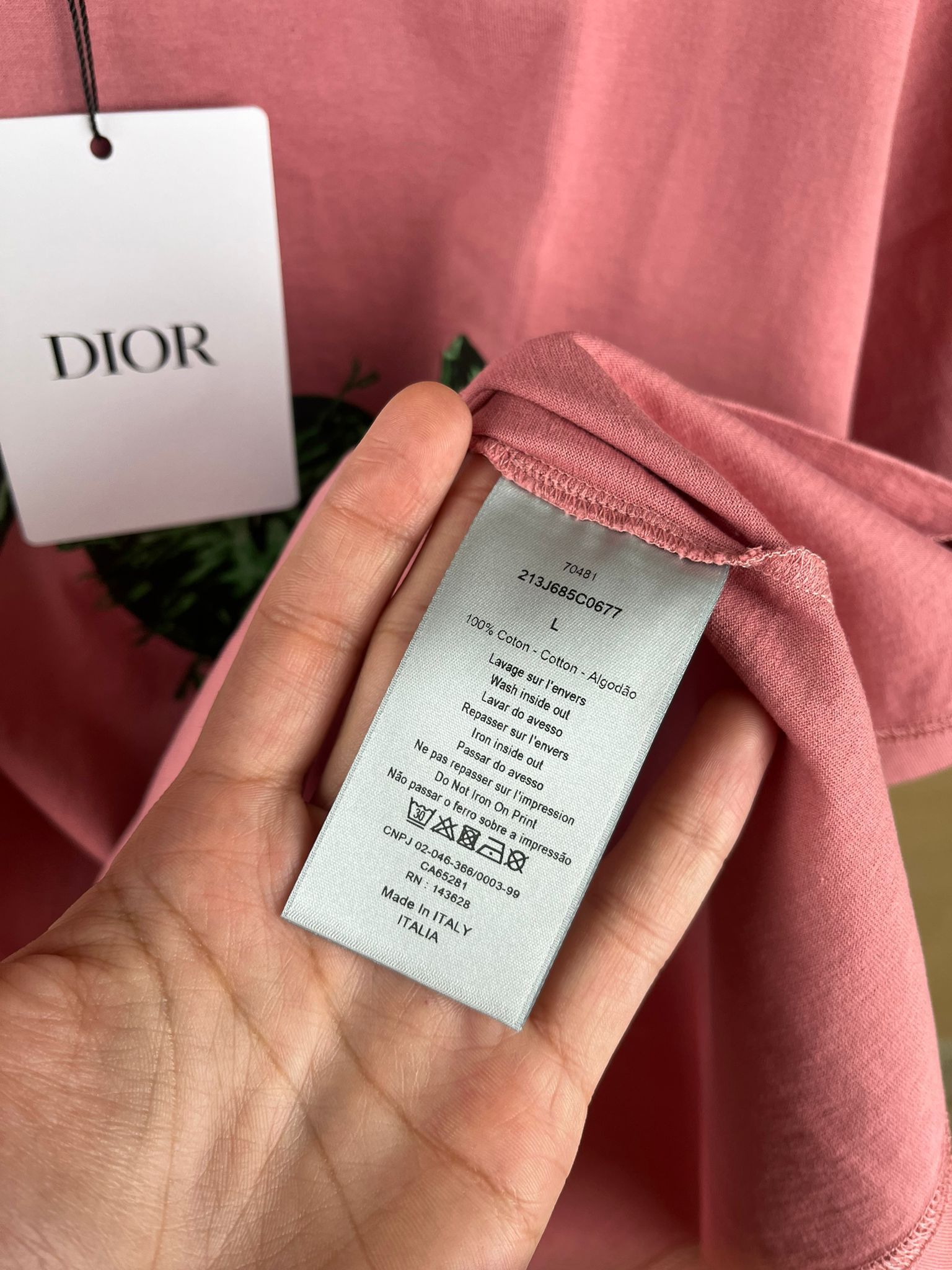 Dior × Travis Scott o1rshd1 Cactus Jack Logo T-Shirt SS in Rose Violet Size US L / EU 52-54 / 3 - 13 Thumbnail