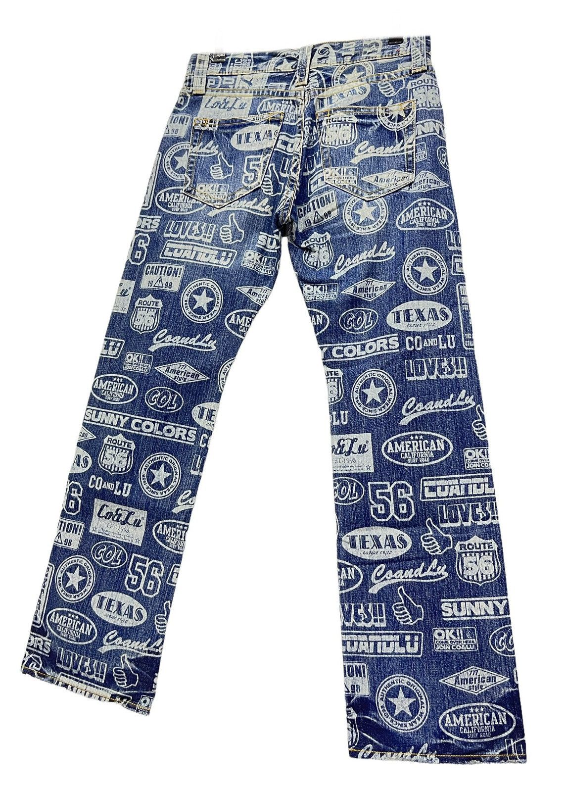Japanese Brand DOPE! POP ART! CO&LU Printed Denim! Hysteric Glamour Style! Size US 28 / EU 44 - 12 Thumbnail