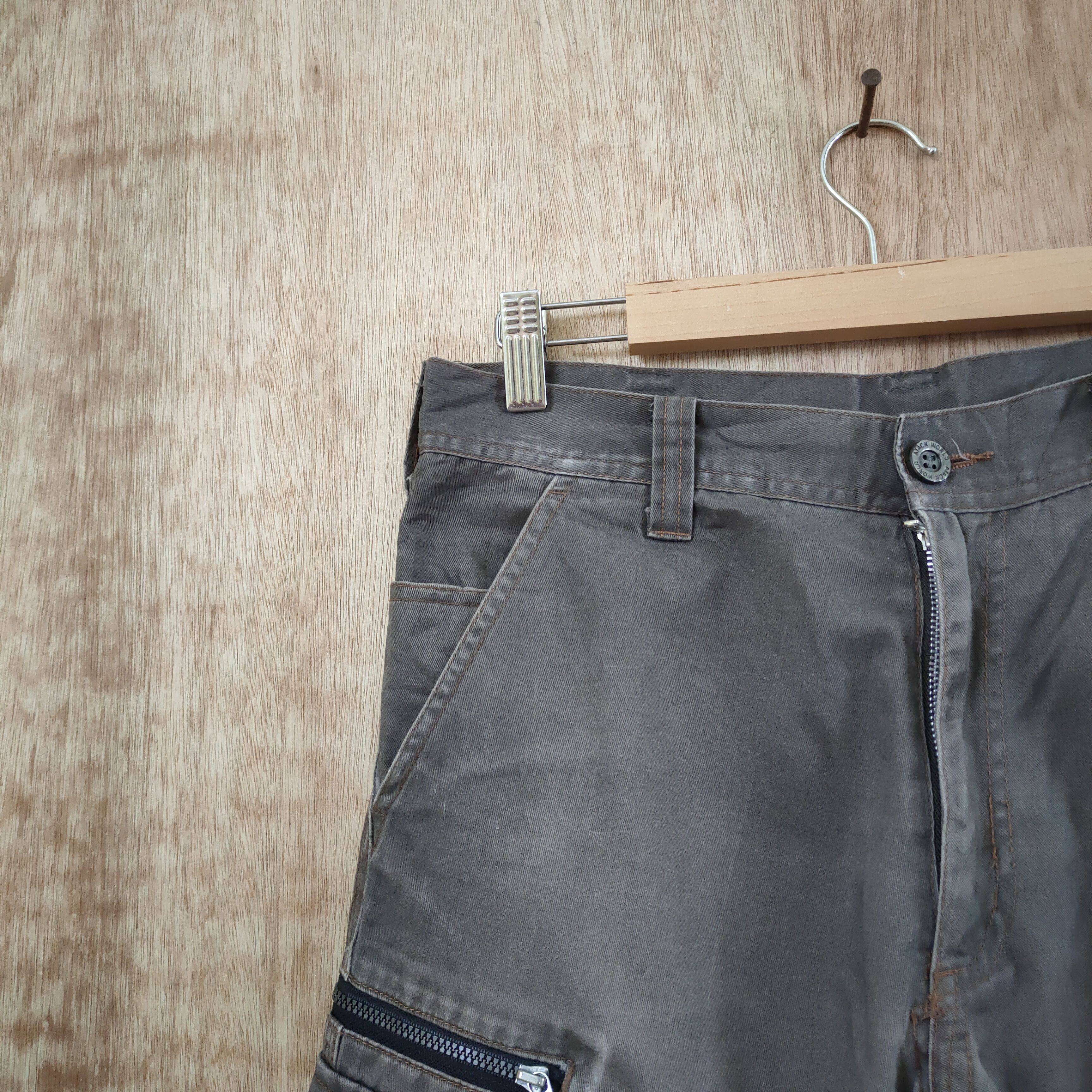 Japanese Brand JAPANESE BRAND VINTAGE CARGO PANTS DOUBLE KNEE STYLE Size US 29 - 3 Thumbnail