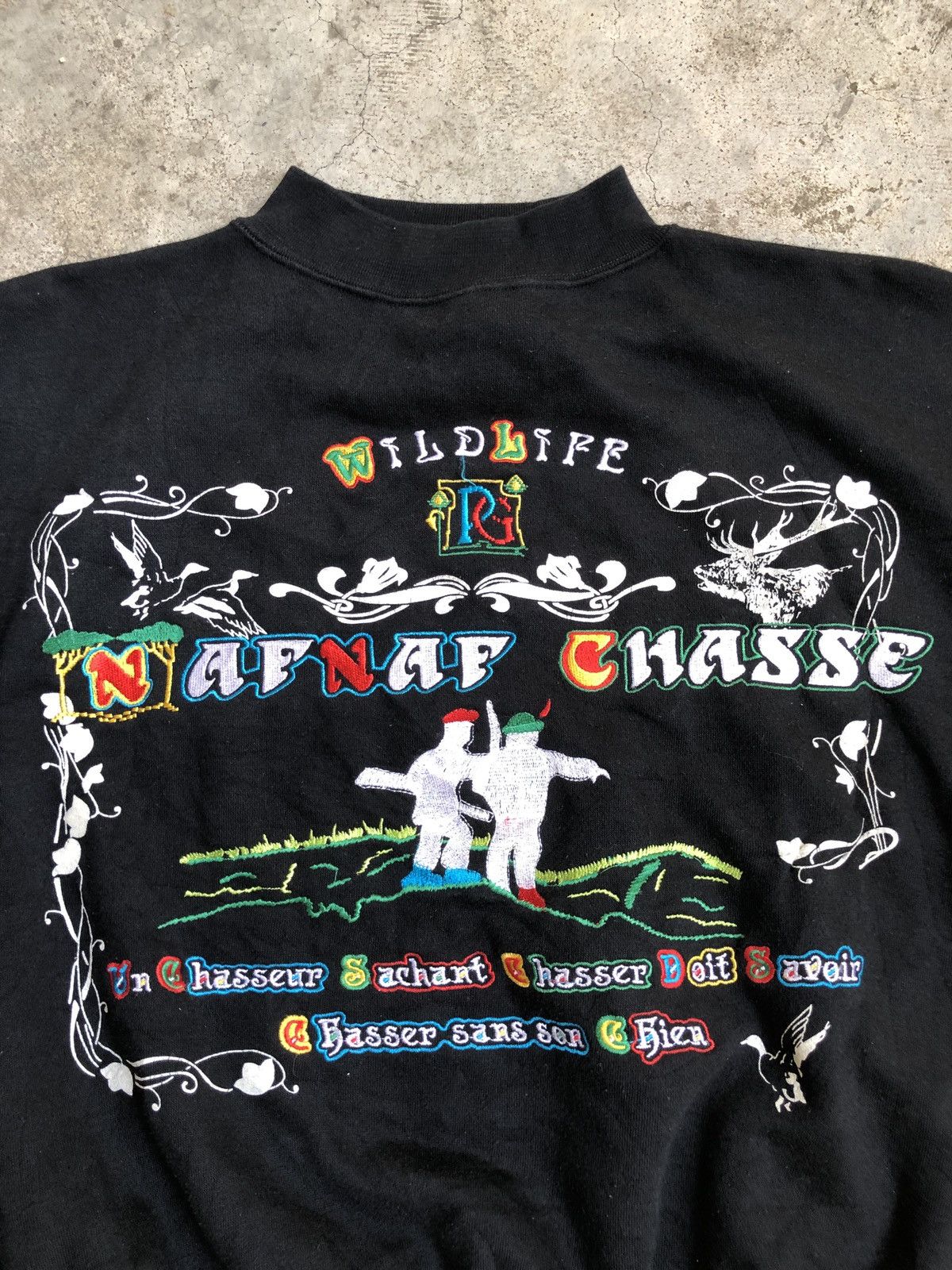 Designer × Vintage VINTAGE NAF NAF BOXY CROPPED FIT SWEATSHIRT CREWNECK Size US L / EU 52-54 / 3 - 3 Thumbnail