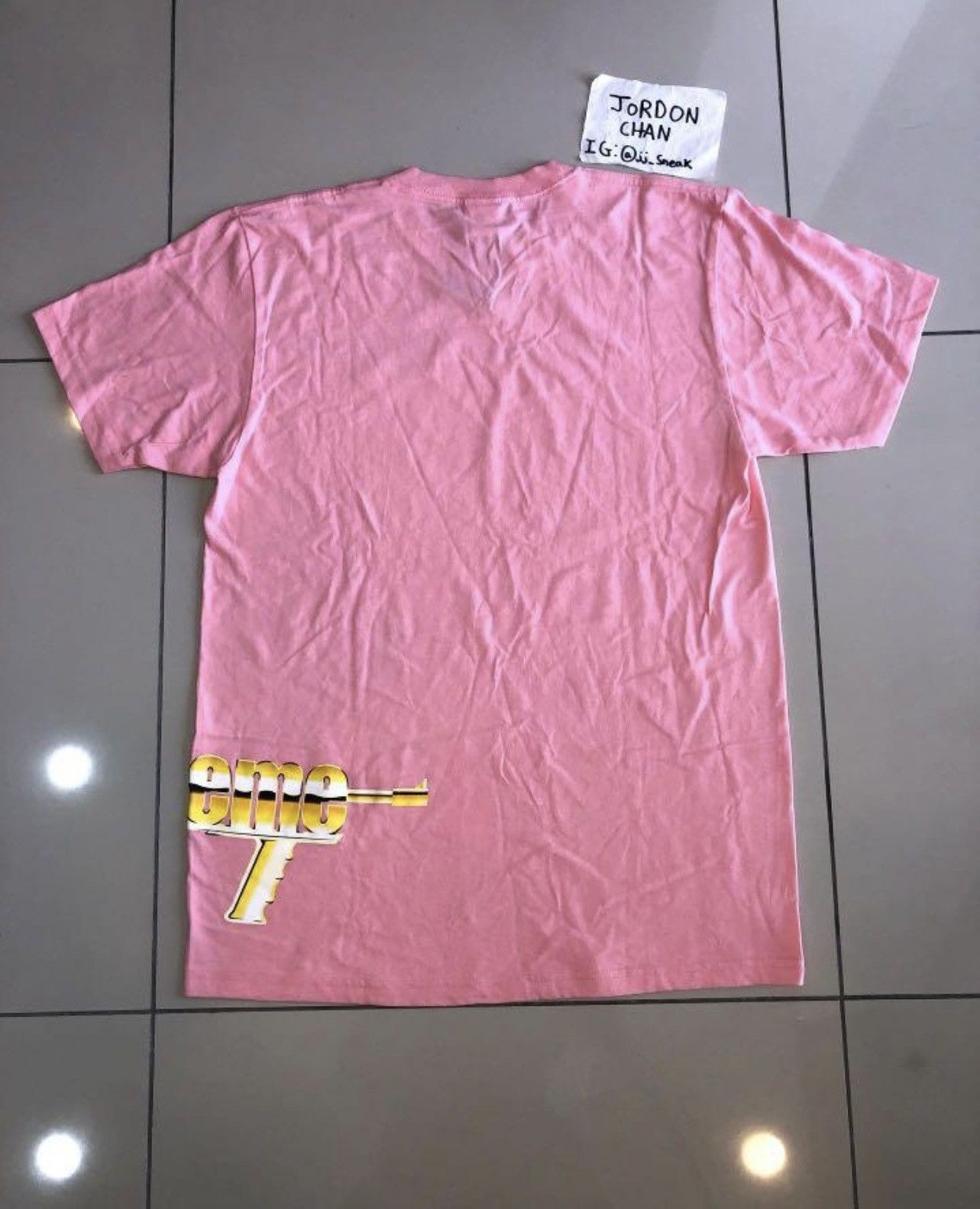 Supreme Automatic Tee Bright Coral Pink (SS17)