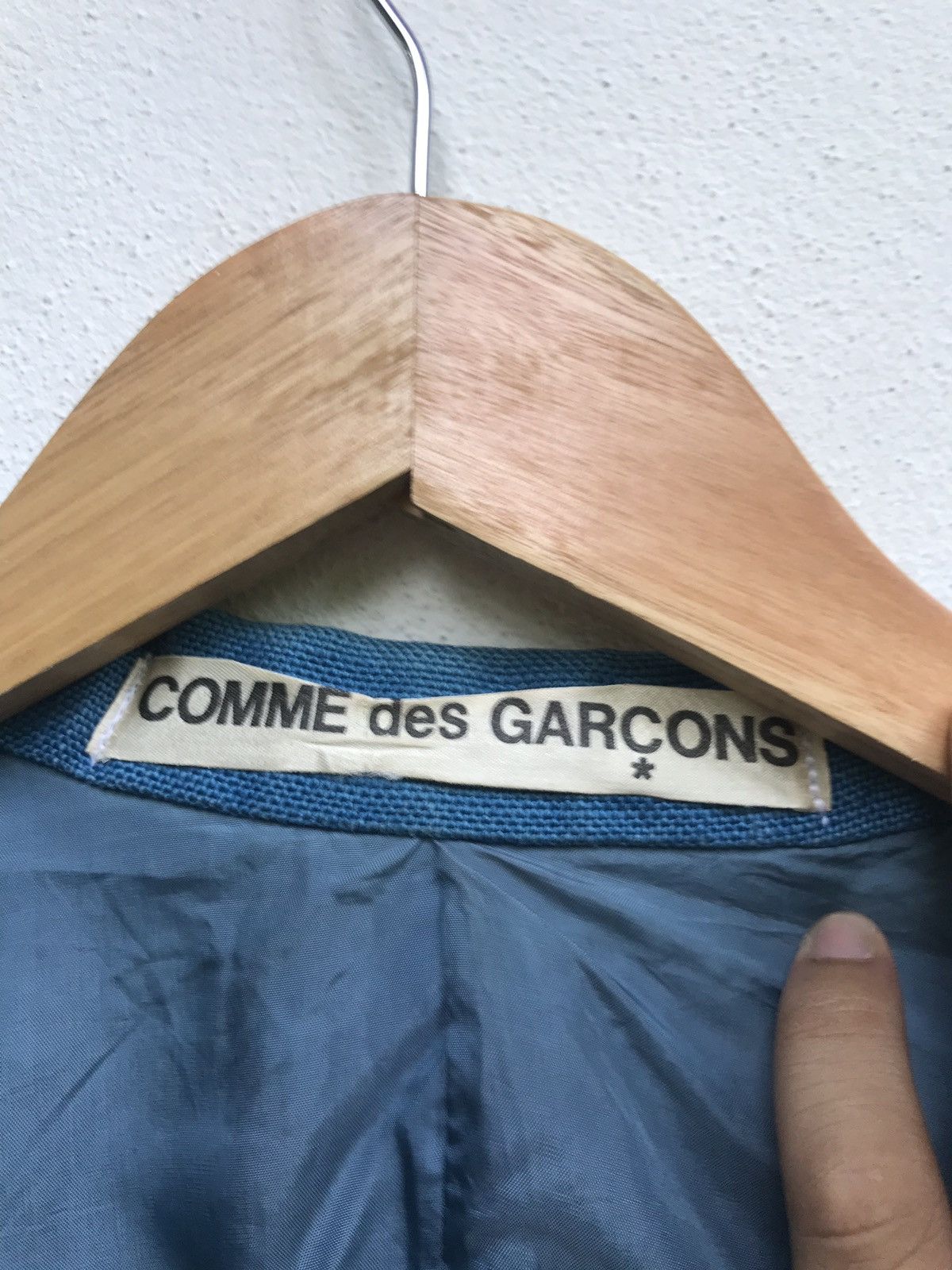 Comme des Garcons Vintage 80s Comme des Garçons Linen Double Breasted Coat Size US S / EU 44-46 / 1 - 7 Thumbnail