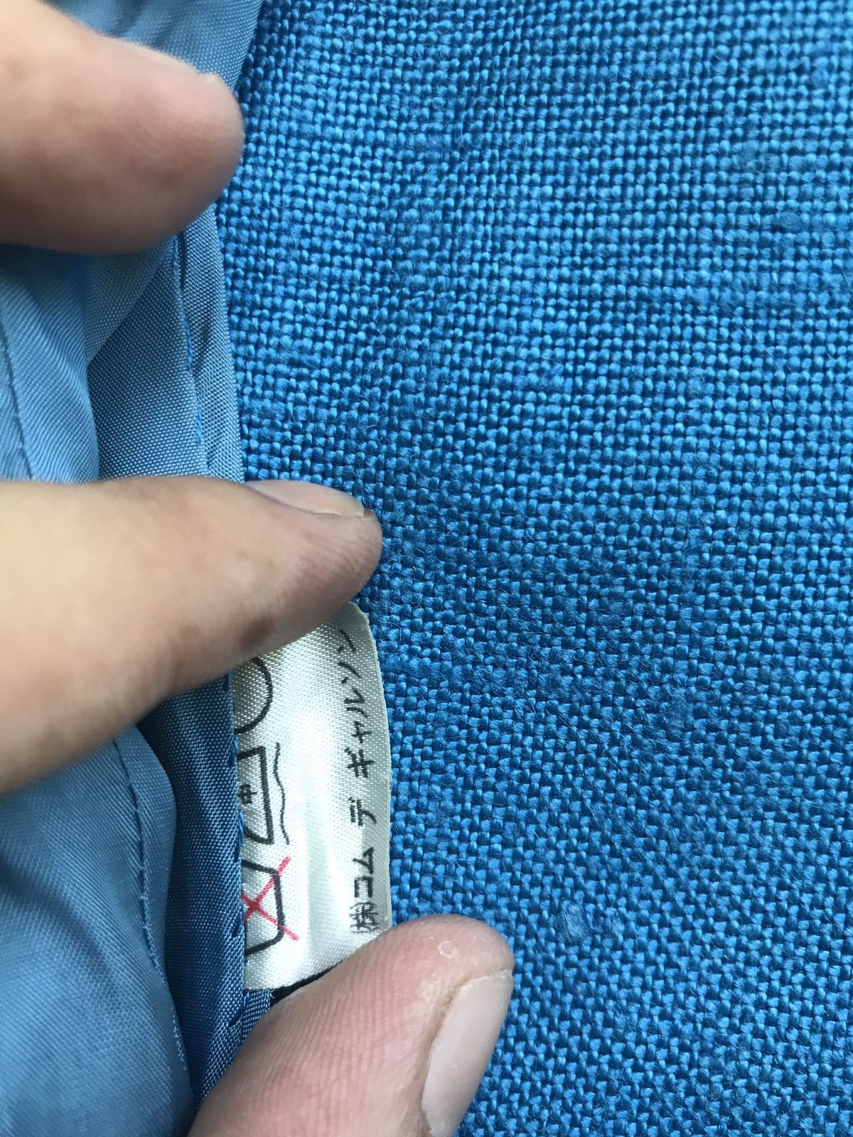 Comme des Garcons Vintage 80s Comme des Garçons Linen Double Breasted Coat Size US S / EU 44-46 / 1 - 13 Thumbnail