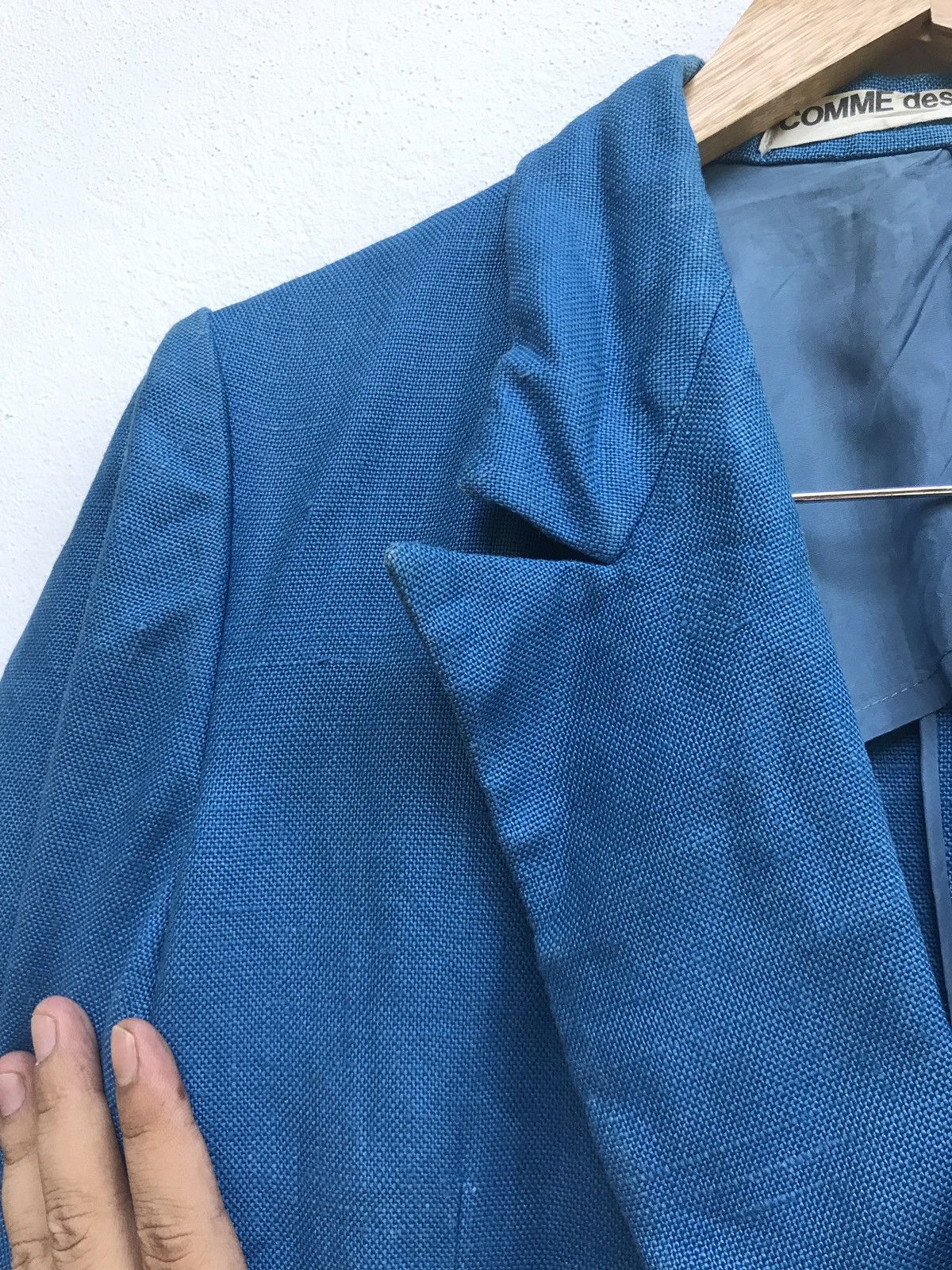 Comme des Garcons Vintage 80s Comme des Garçons Linen Double Breasted Coat Size US S / EU 44-46 / 1 - 6 Thumbnail