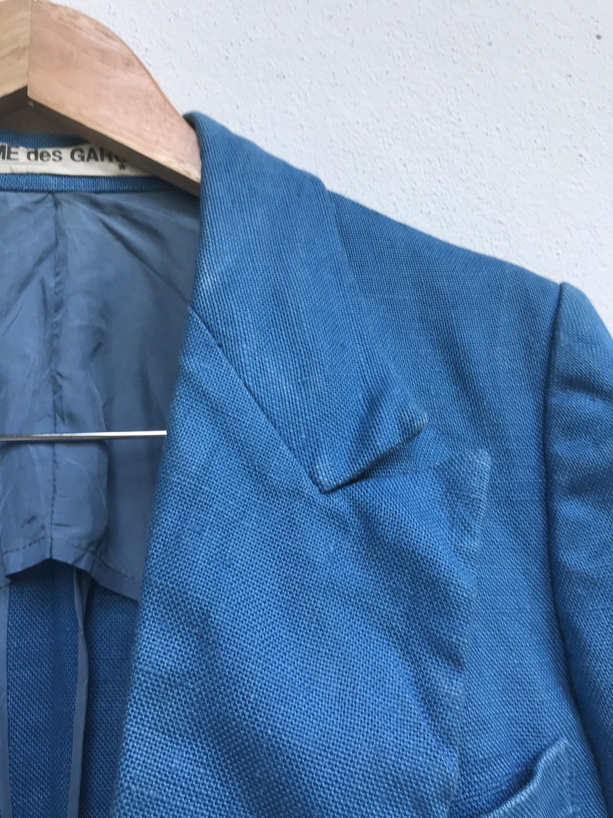 Comme des Garcons Vintage 80s Comme des Garçons Linen Double Breasted Coat Size US S / EU 44-46 / 1 - 12 Thumbnail