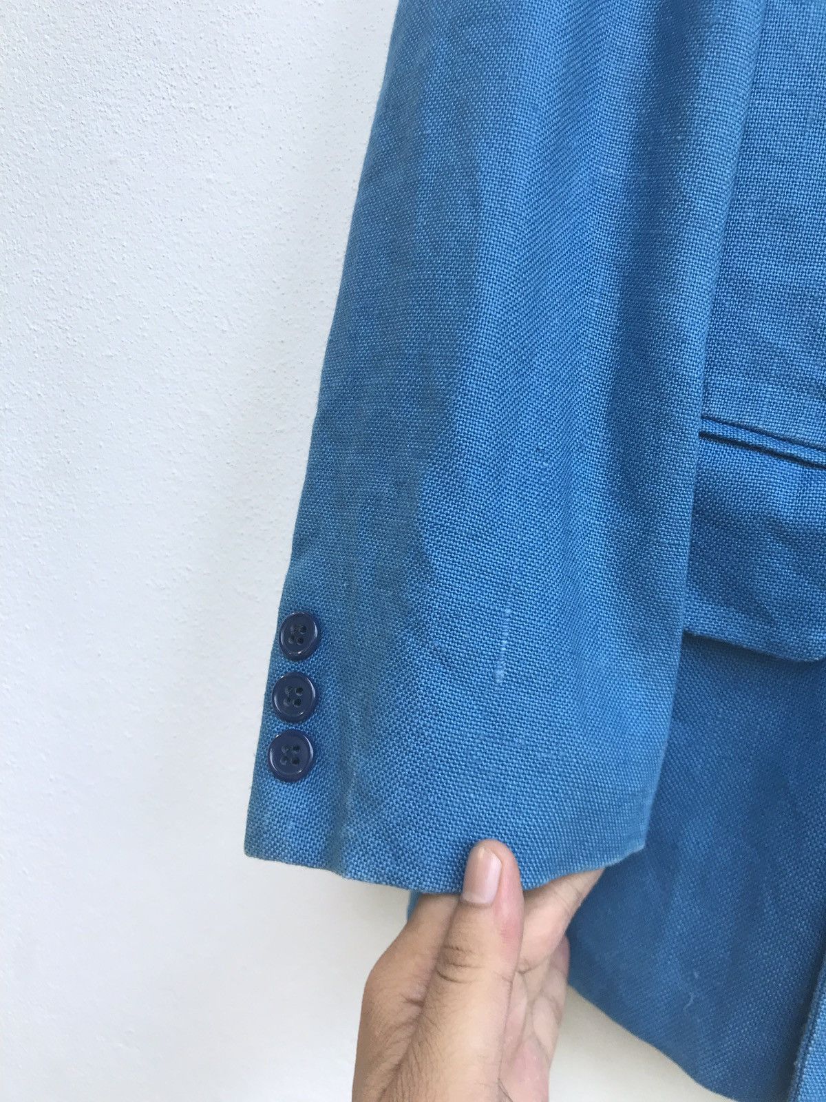 Comme des Garcons Vintage 80s Comme des Garçons Linen Double Breasted Coat Size US S / EU 44-46 / 1 - 5 Thumbnail