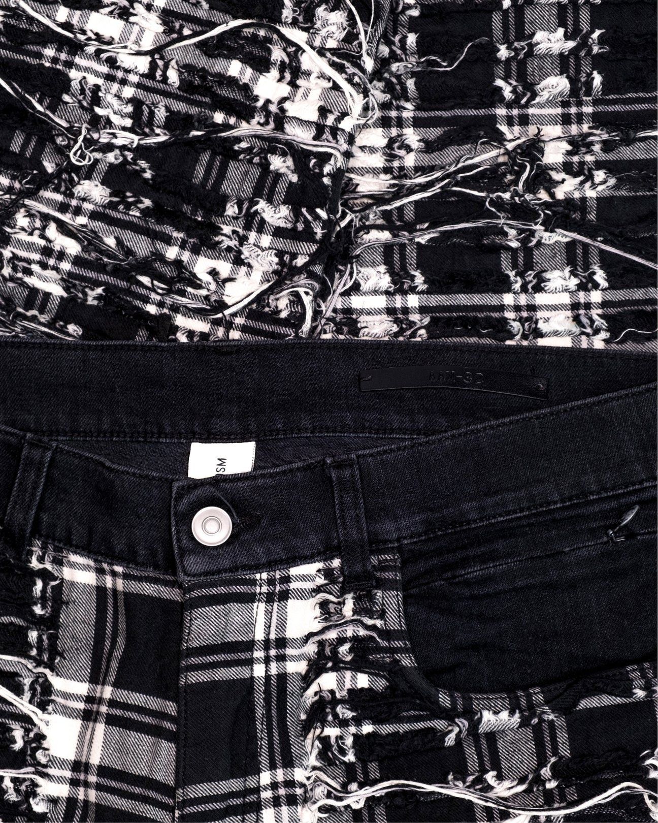 1017 ALYX 9SM × Alyx × Blackmeans Alyx X Blackmeans Shredded Plaid Jeans Size US 32 / EU 48 - 3 Thumbnail