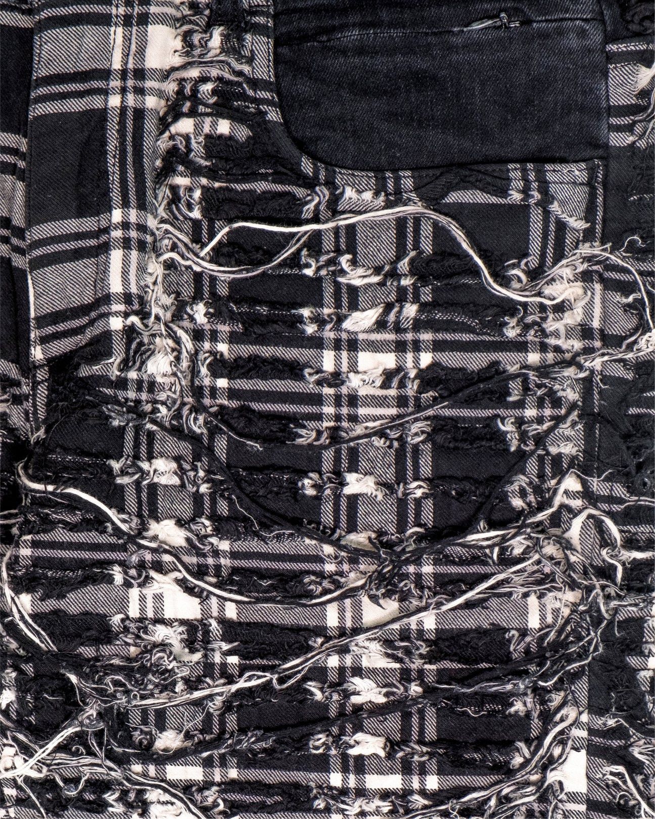 1017 ALYX 9SM × Alyx × Blackmeans Alyx X Blackmeans Shredded Plaid Jeans Size US 32 / EU 48 - 4 Thumbnail