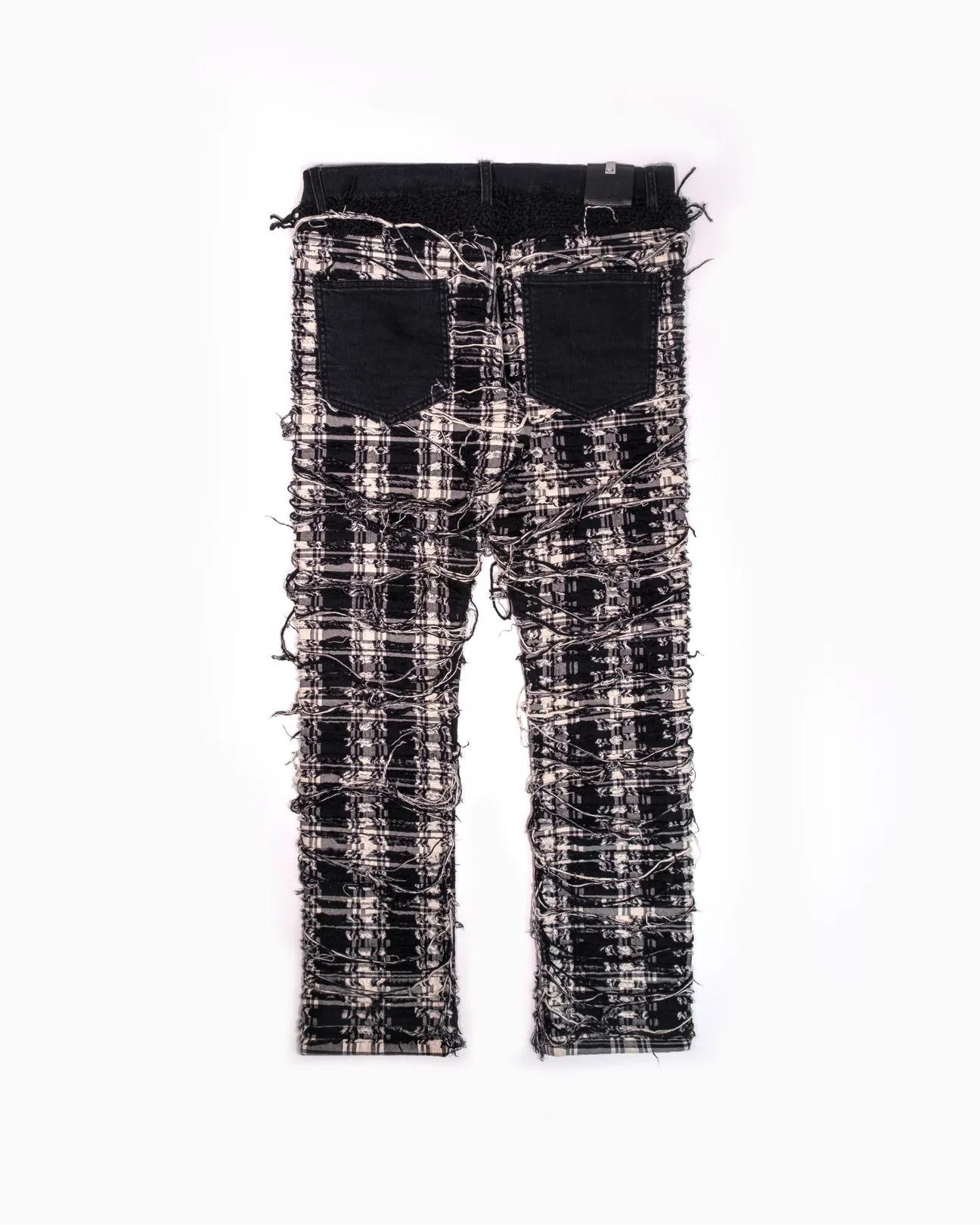 1017 ALYX 9SM × Alyx × Blackmeans Alyx X Blackmeans Shredded Plaid Jeans Size US 32 / EU 48 - 2 Thumbnail