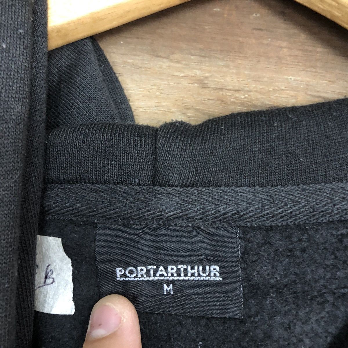 Japanese Brand PortArthur black Hoodies sweater #103B Size US L / EU 52-54 / 3 - 11 Thumbnail