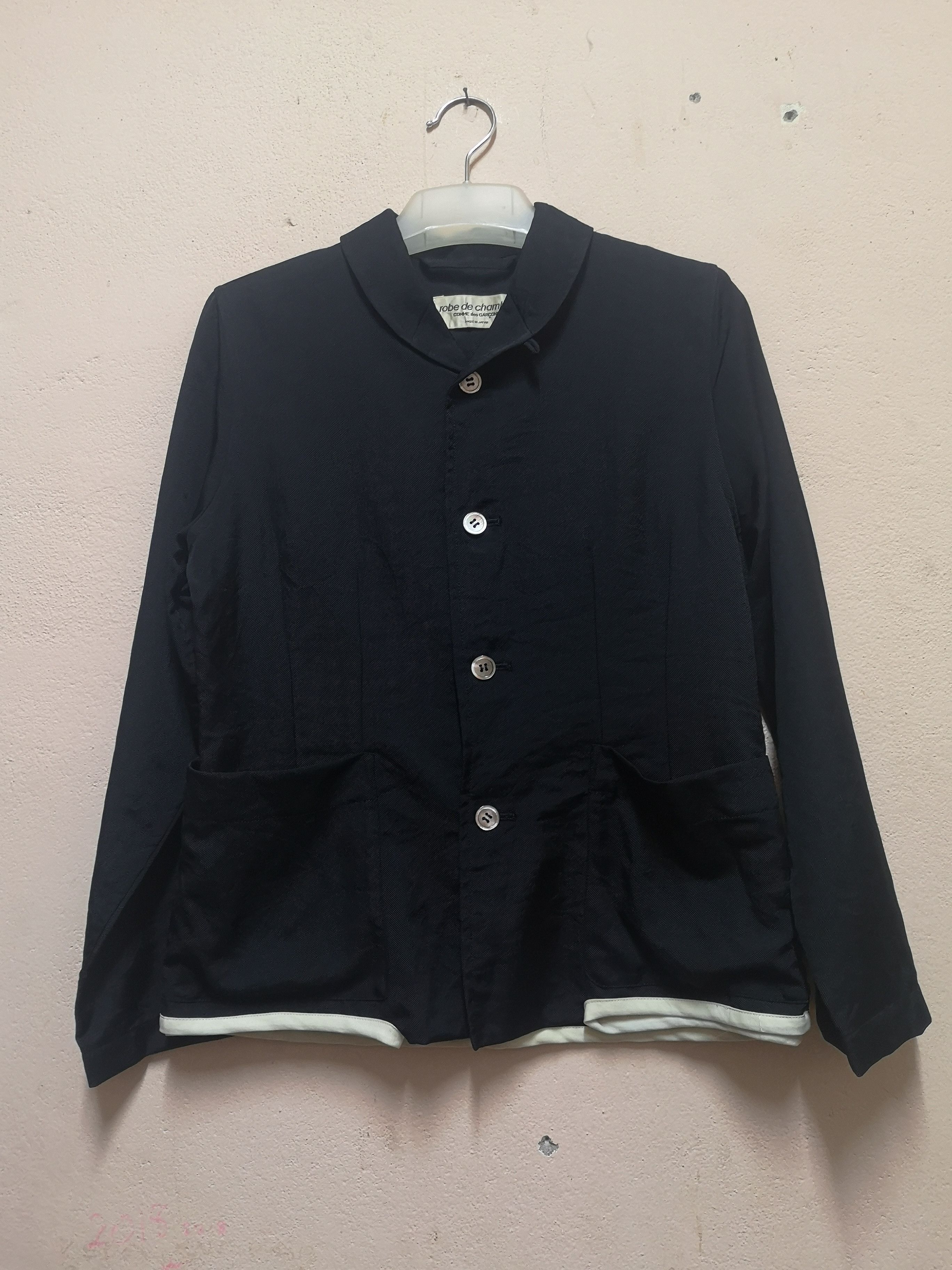 image of Comme Des Garcons x Junya Watanabe Vintage Robe De Chambre Ad1990 Comme Des Garçons in Black (Size 