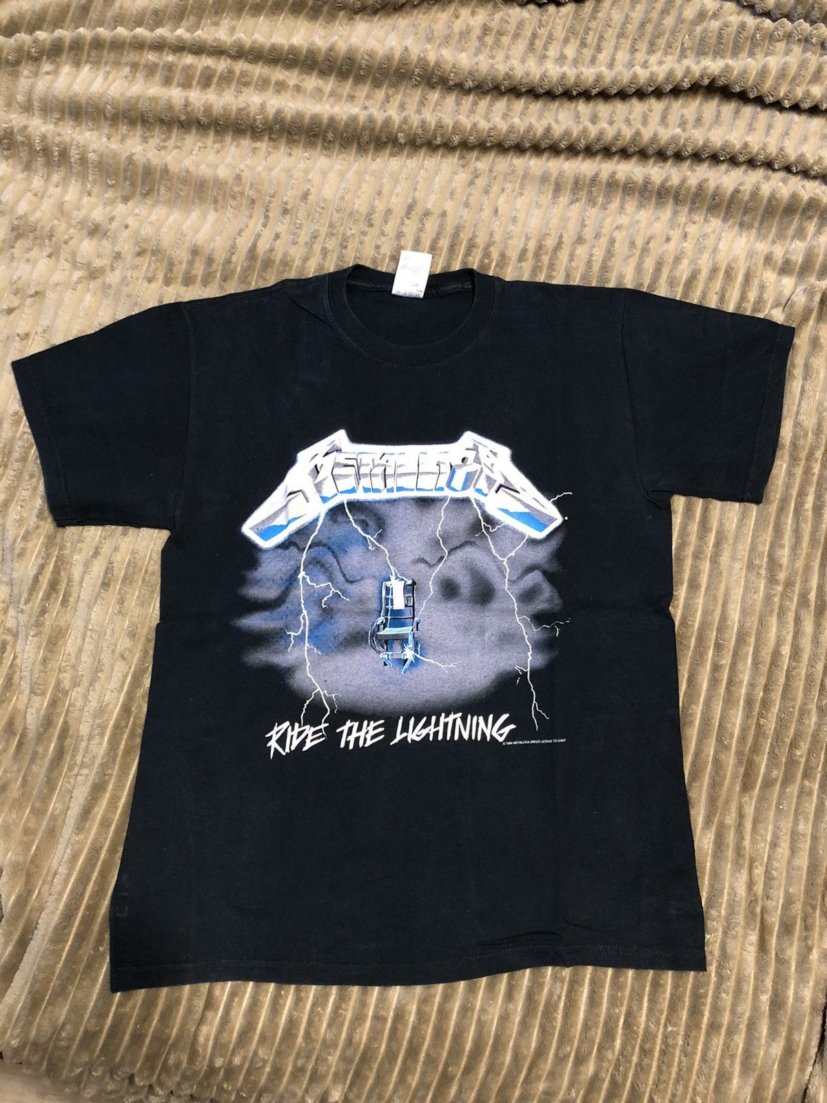 Band Tees Vintage Metallica Ride The Lightning 1994 Reprint Size US M / EU 48-50 / 2 - 11 Thumbnail