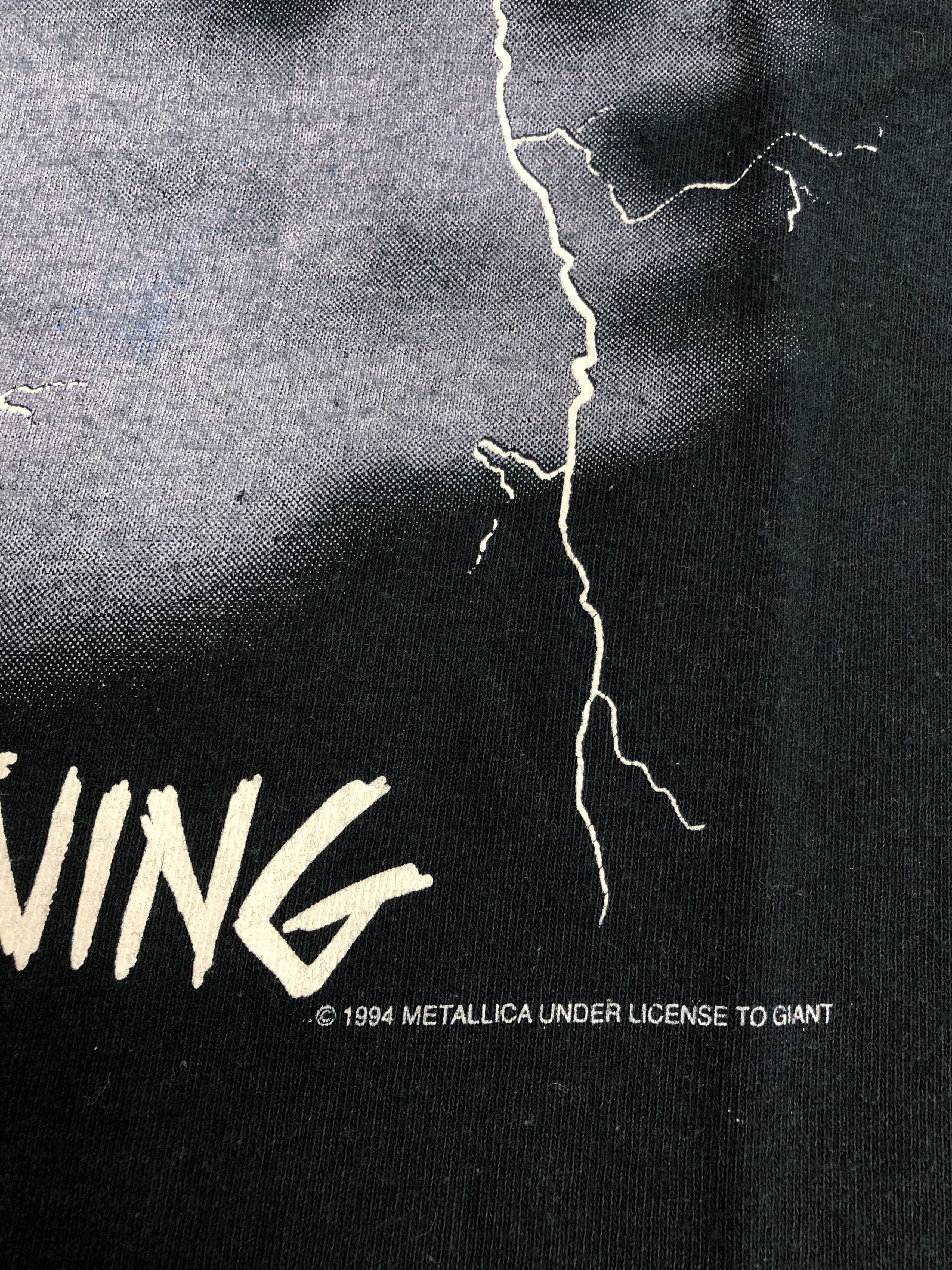 Band Tees Vintage Metallica Ride The Lightning 1994 Reprint Size US M / EU 48-50 / 2 - 5 Thumbnail