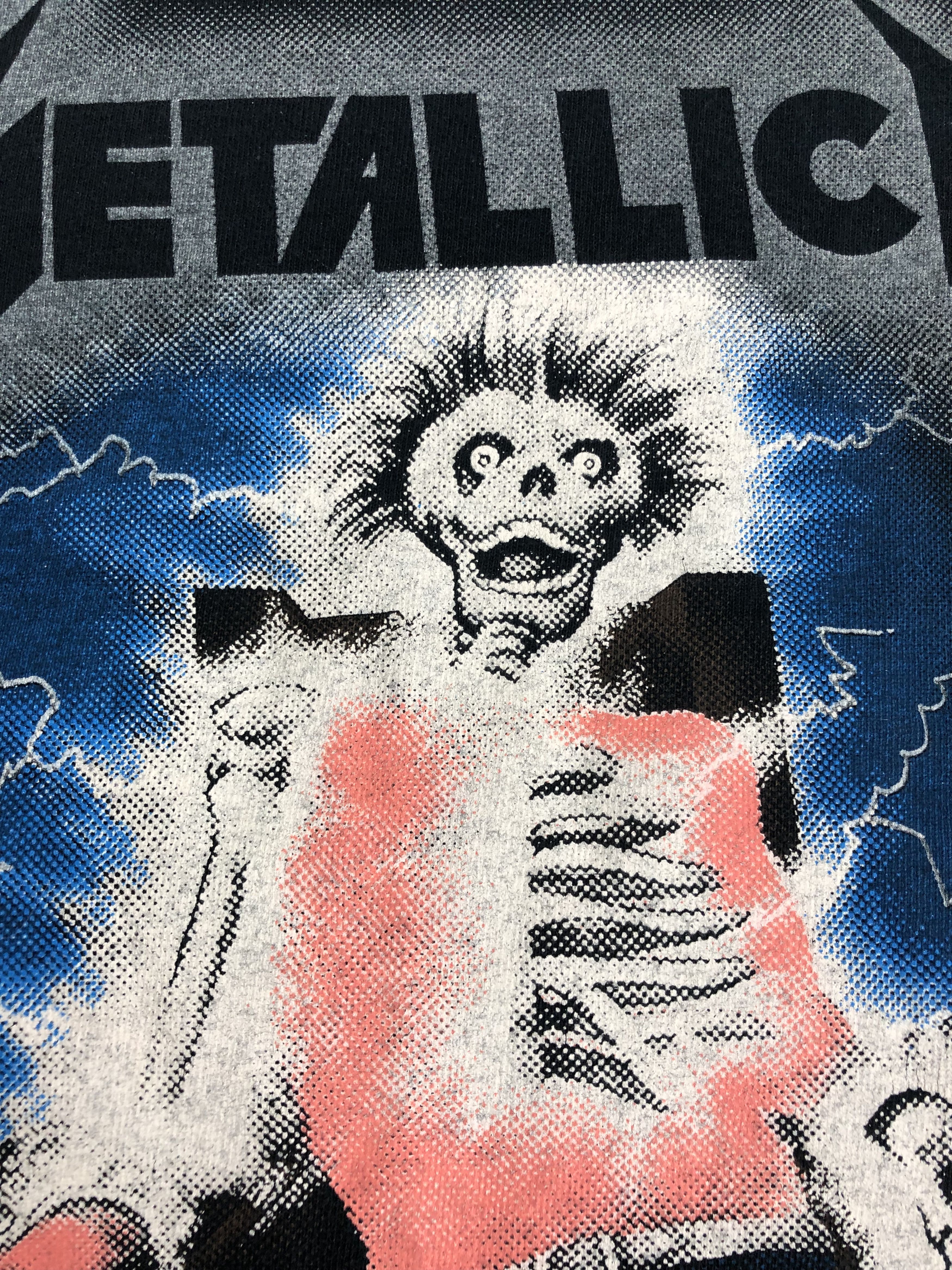 Band Tees Vintage Metallica Ride The Lightning 1994 Reprint Size US M / EU 48-50 / 2 - 7 Thumbnail