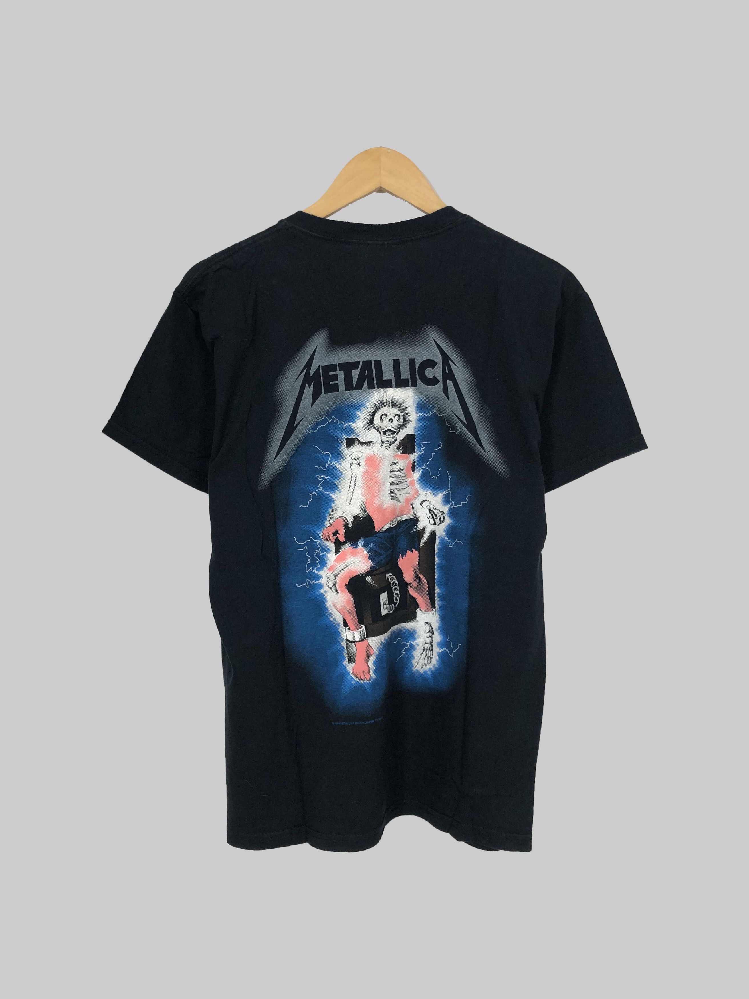 Band Tees Vintage Metallica Ride The Lightning 1994 Reprint Size US M / EU 48-50 / 2 - 2 Thumbnail