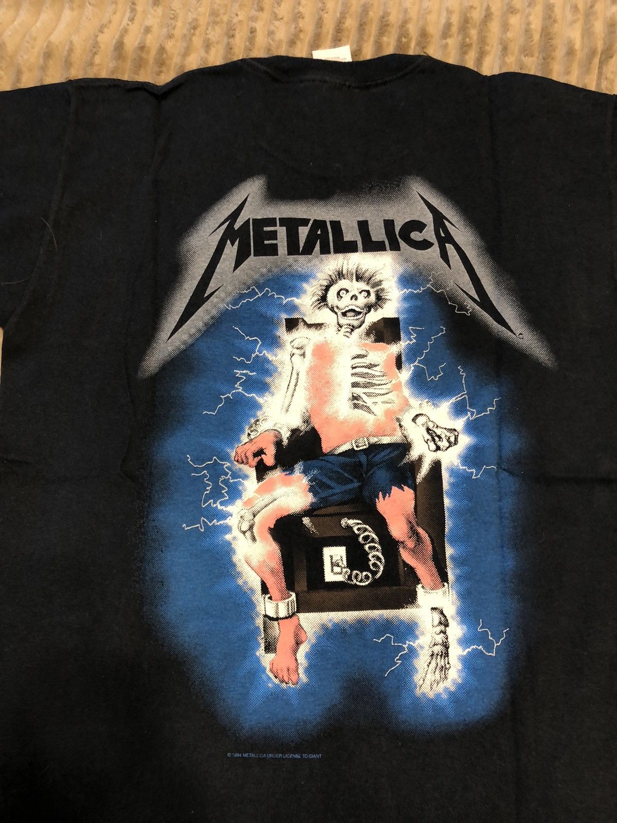 Band Tees Vintage Metallica Ride The Lightning 1994 Reprint Size US M / EU 48-50 / 2 - 17 Thumbnail