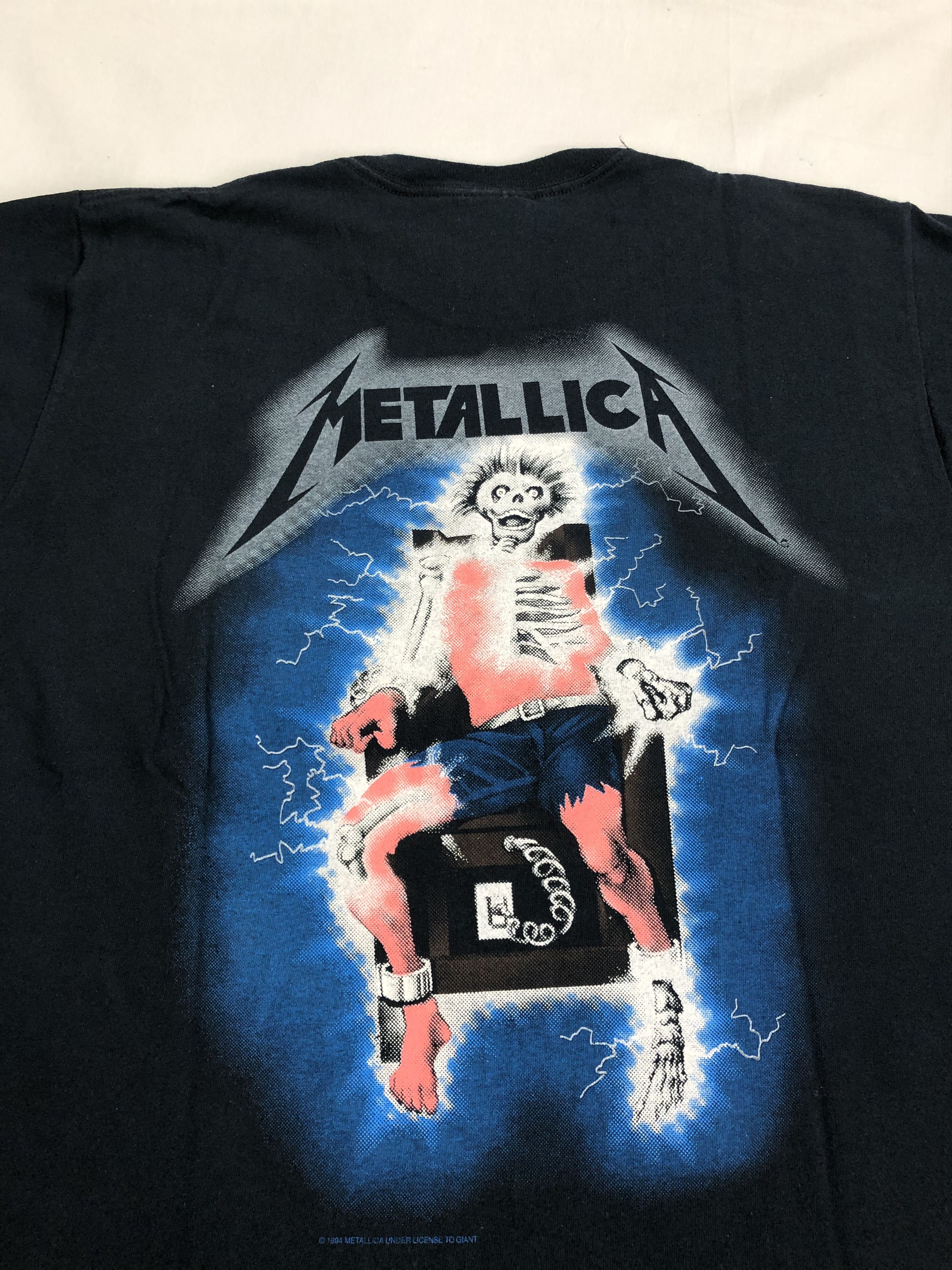 Band Tees Vintage Metallica Ride The Lightning 1994 Reprint Size US M / EU 48-50 / 2 - 6 Thumbnail