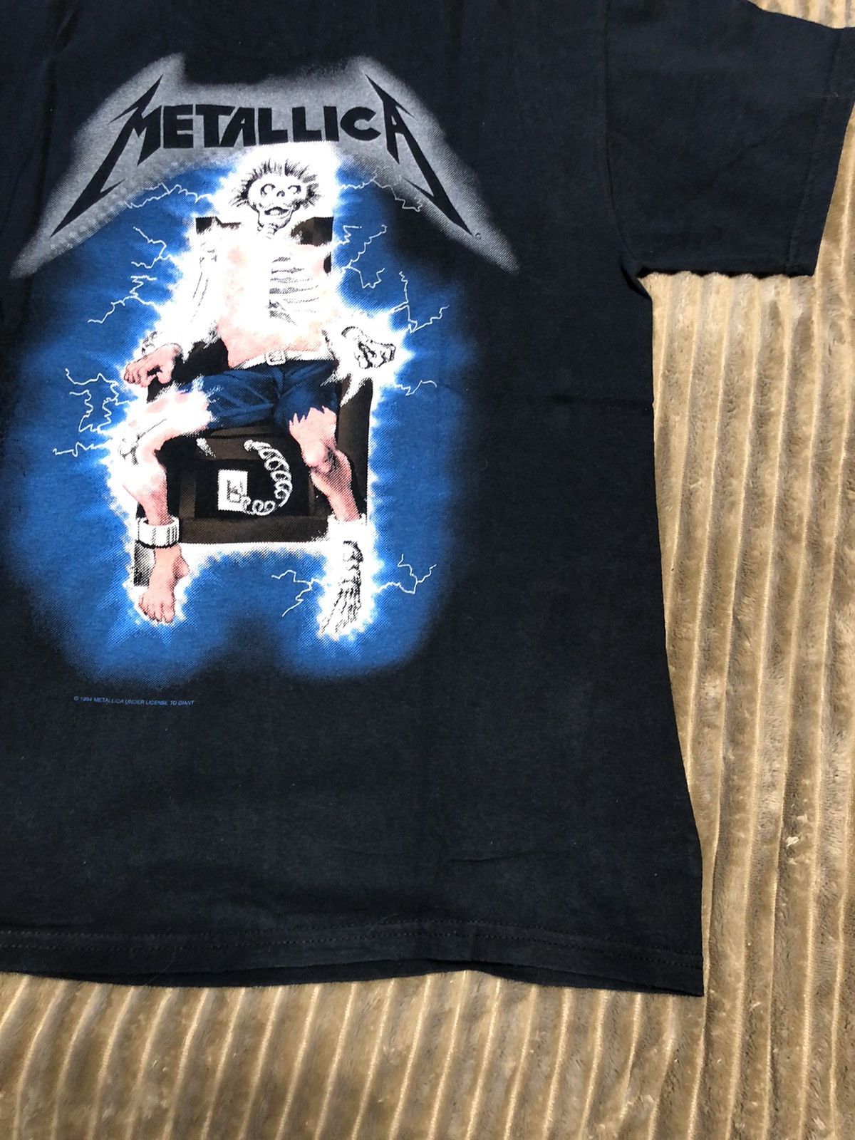 Band Tees Vintage Metallica Ride The Lightning 1994 Reprint Size US M / EU 48-50 / 2 - 18 Thumbnail