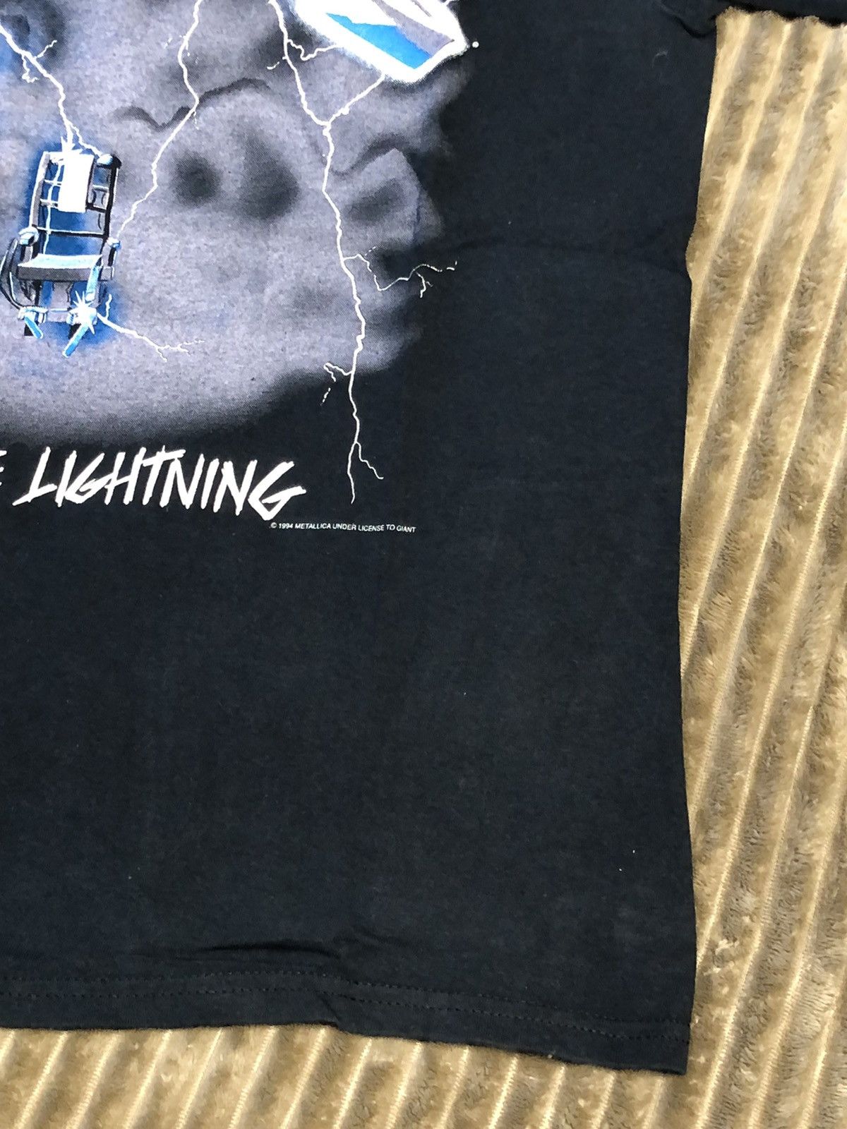 Band Tees Vintage Metallica Ride The Lightning 1994 Reprint Size US M / EU 48-50 / 2 - 15 Thumbnail