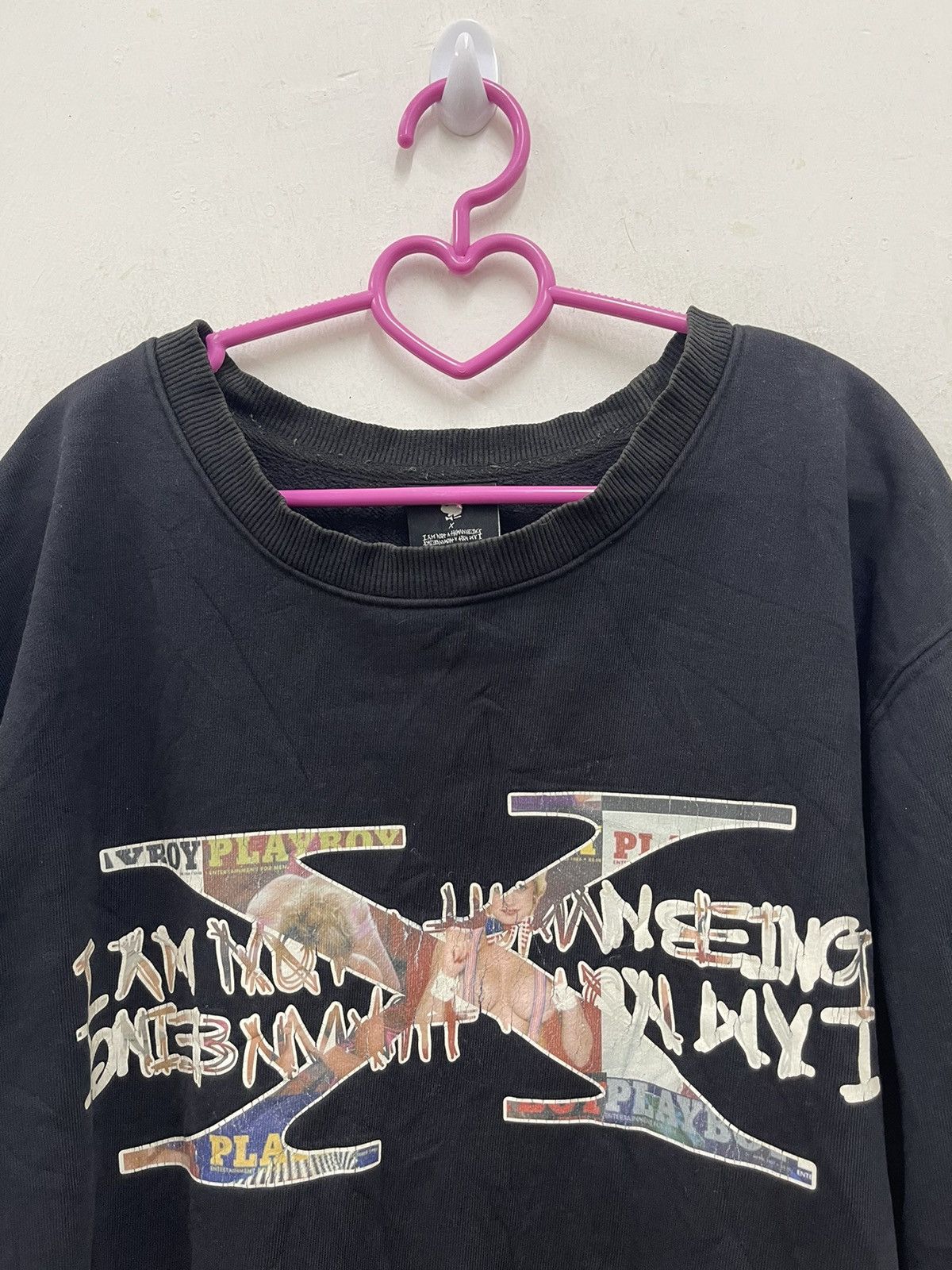 Number (N)ine × Playboy Rare PLAYBOY x I AM NOT A HUMAN BEING Sweatshirt Size US L / EU 52-54 / 3 - 2 Thumbnail