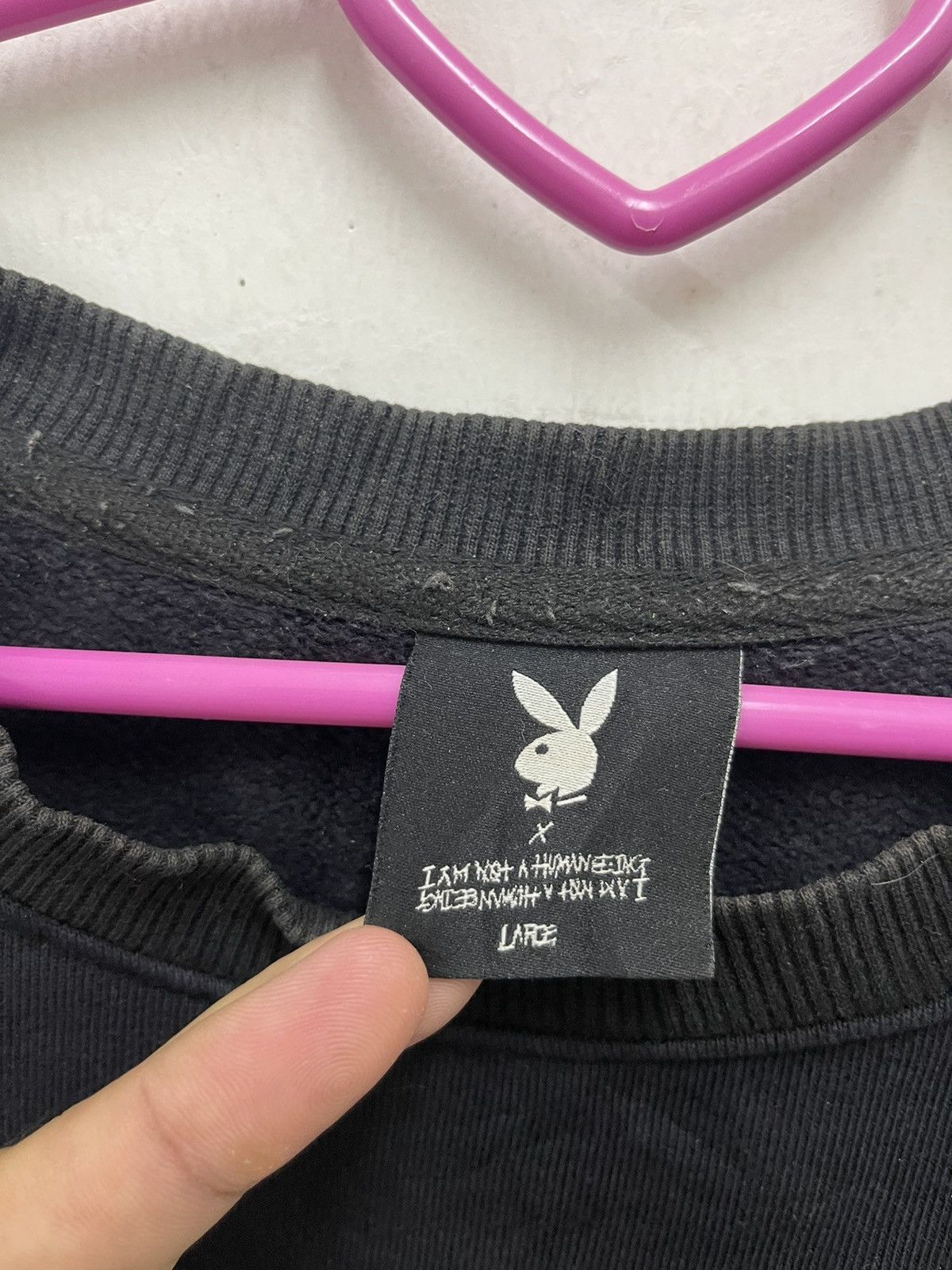 Number (N)ine × Playboy Rare PLAYBOY x I AM NOT A HUMAN BEING Sweatshirt Size US L / EU 52-54 / 3 - 3 Thumbnail