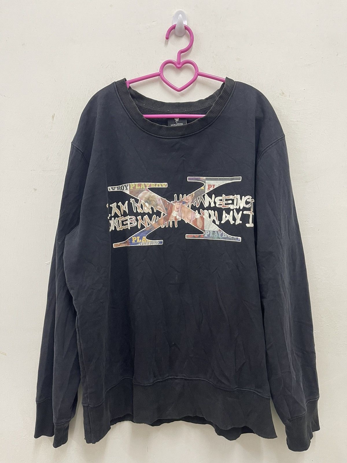 Number (N)ine × Playboy Rare PLAYBOY x I AM NOT A HUMAN BEING Sweatshirt Size US L / EU 52-54 / 3 - 1 Thumbnail