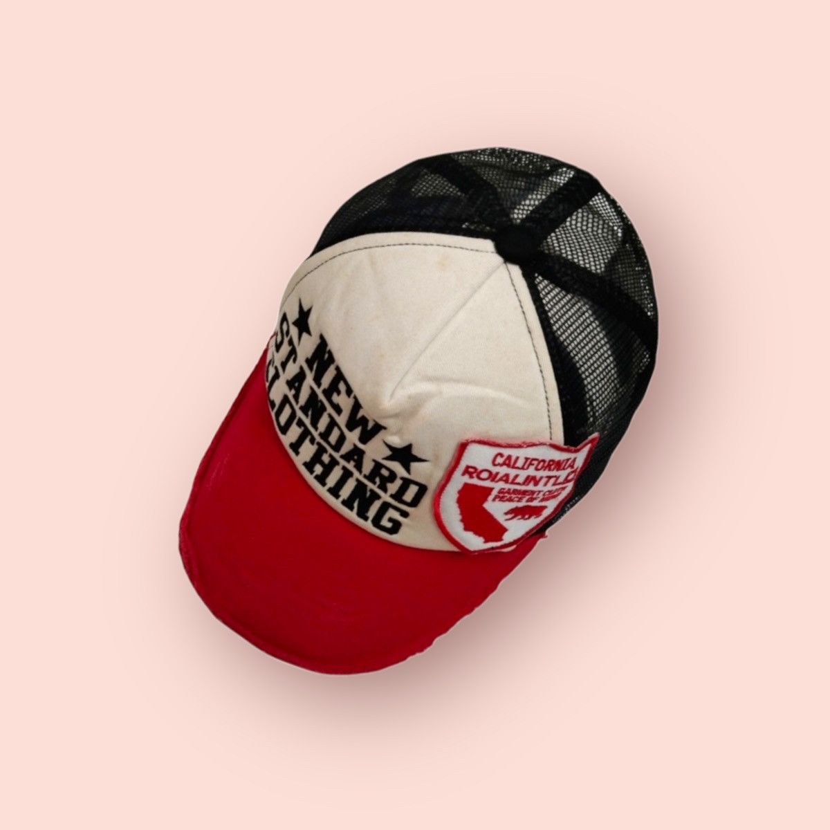 Japanese Brand 🔥NEW STANDARD CLOTHING🔥 DISTRESSED TRUCKER SNAPBACK Size ONE SIZE - 13 Thumbnail