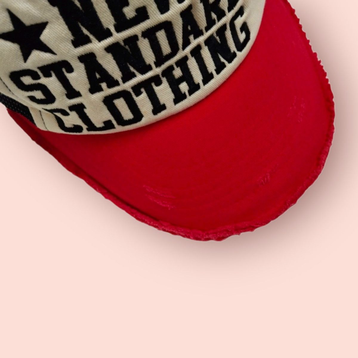 Japanese Brand 🔥NEW STANDARD CLOTHING🔥 DISTRESSED TRUCKER SNAPBACK Size ONE SIZE - 6 Thumbnail
