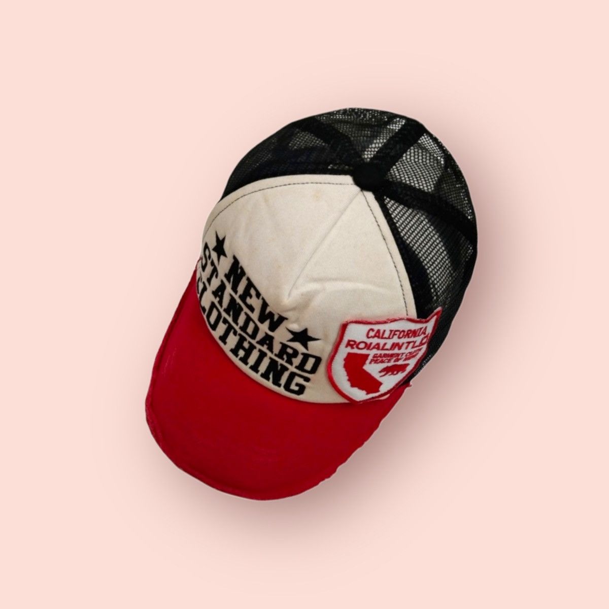 Japanese Brand 🔥NEW STANDARD CLOTHING🔥 DISTRESSED TRUCKER SNAPBACK Size ONE SIZE - 2 Thumbnail