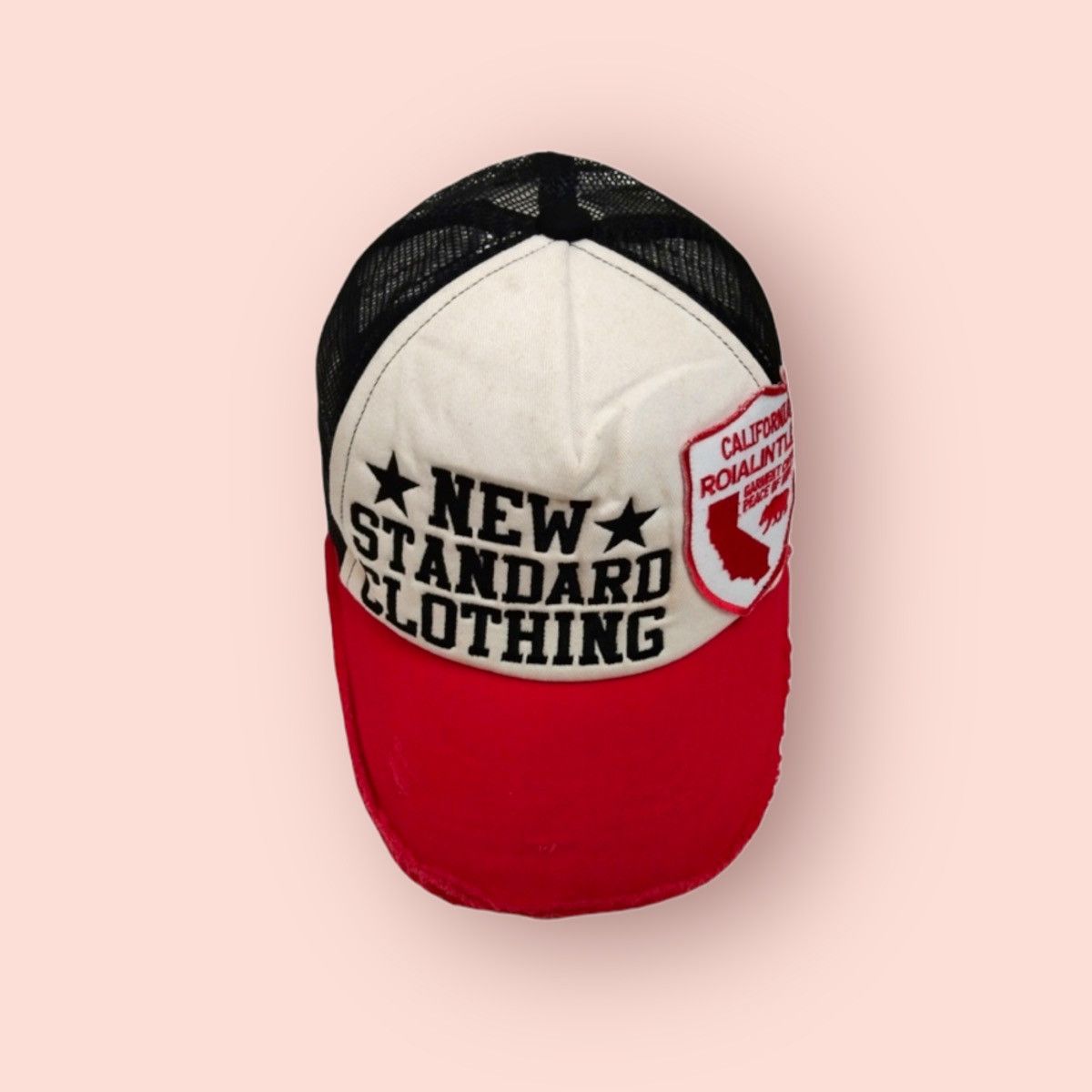 Japanese Brand 🔥NEW STANDARD CLOTHING🔥 DISTRESSED TRUCKER SNAPBACK Size ONE SIZE - 1 Thumbnail