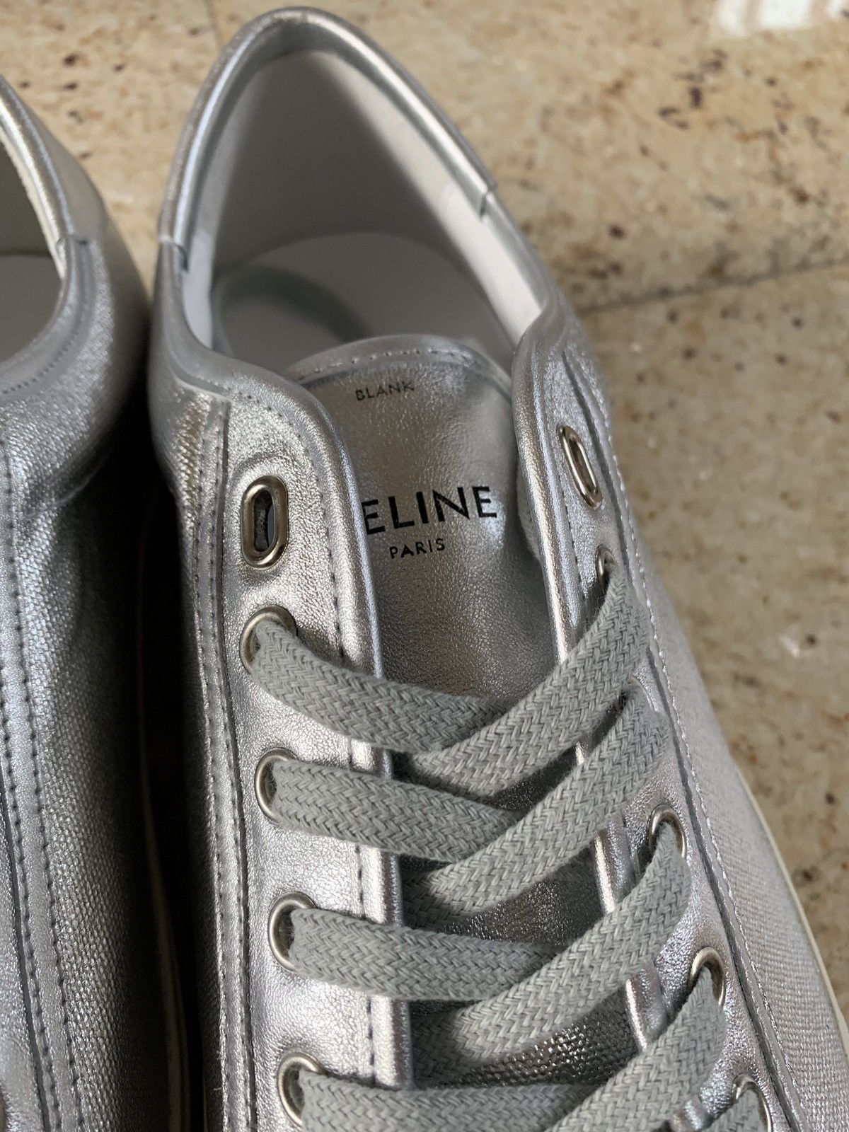 Celine Blank Silver Low Top Size US 10 / EU 43 - 10 Thumbnail