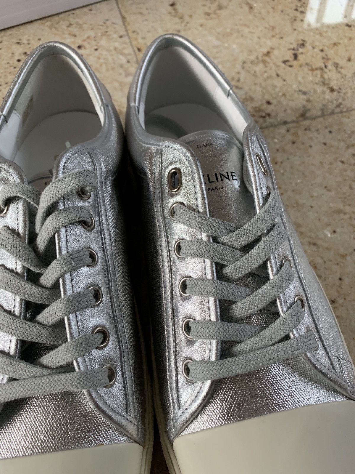 Celine Blank Silver Low Top Size US 10 / EU 43 - 6 Thumbnail