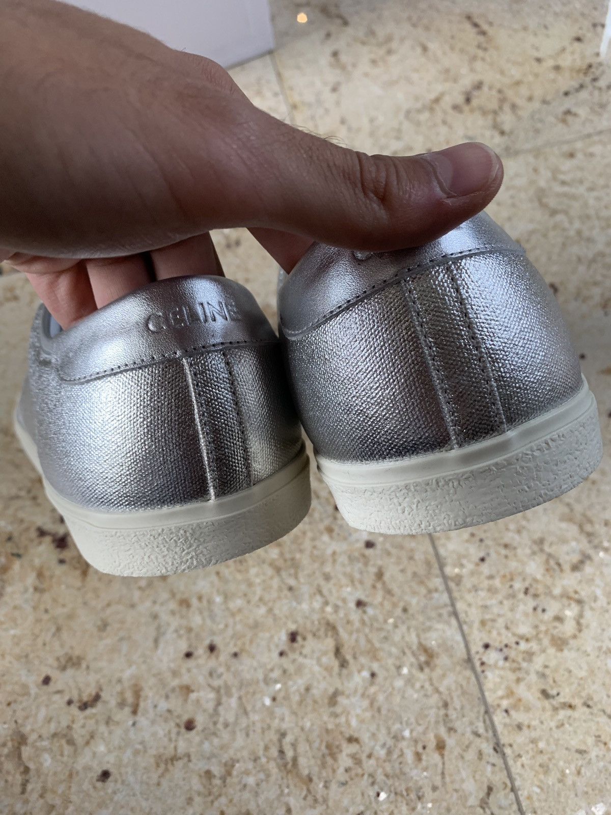 Celine Blank Silver Low Top Size US 10 / EU 43 - 11 Thumbnail