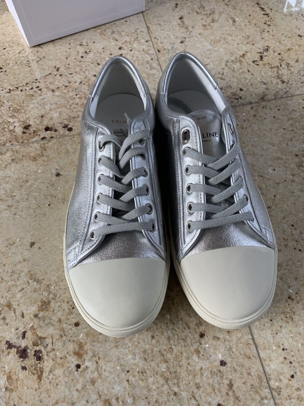 Celine Blank Silver Low Top Size US 10 / EU 43 - 5 Thumbnail