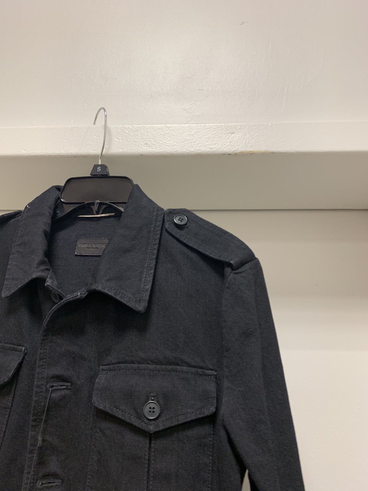 Saint Laurent Paris Black Multi Pocket Outerwear with Belt Size US M / EU 48-50 / 2 - 3 Thumbnail
