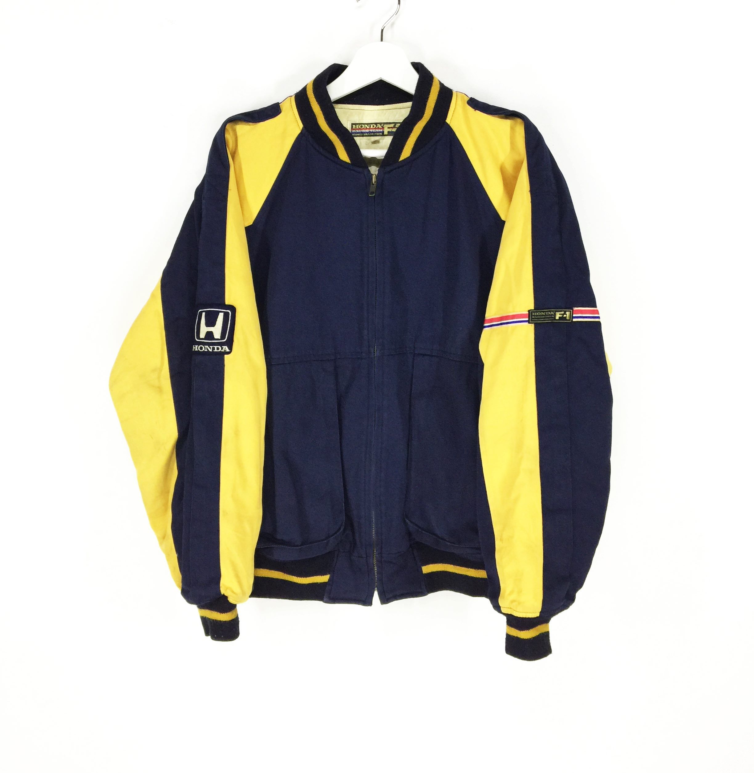 Honda × Vintage Honda F1 spellout embroidered logo vintage 90 jacket Size US L / EU 52-54 / 3 - 1 Thumbnail