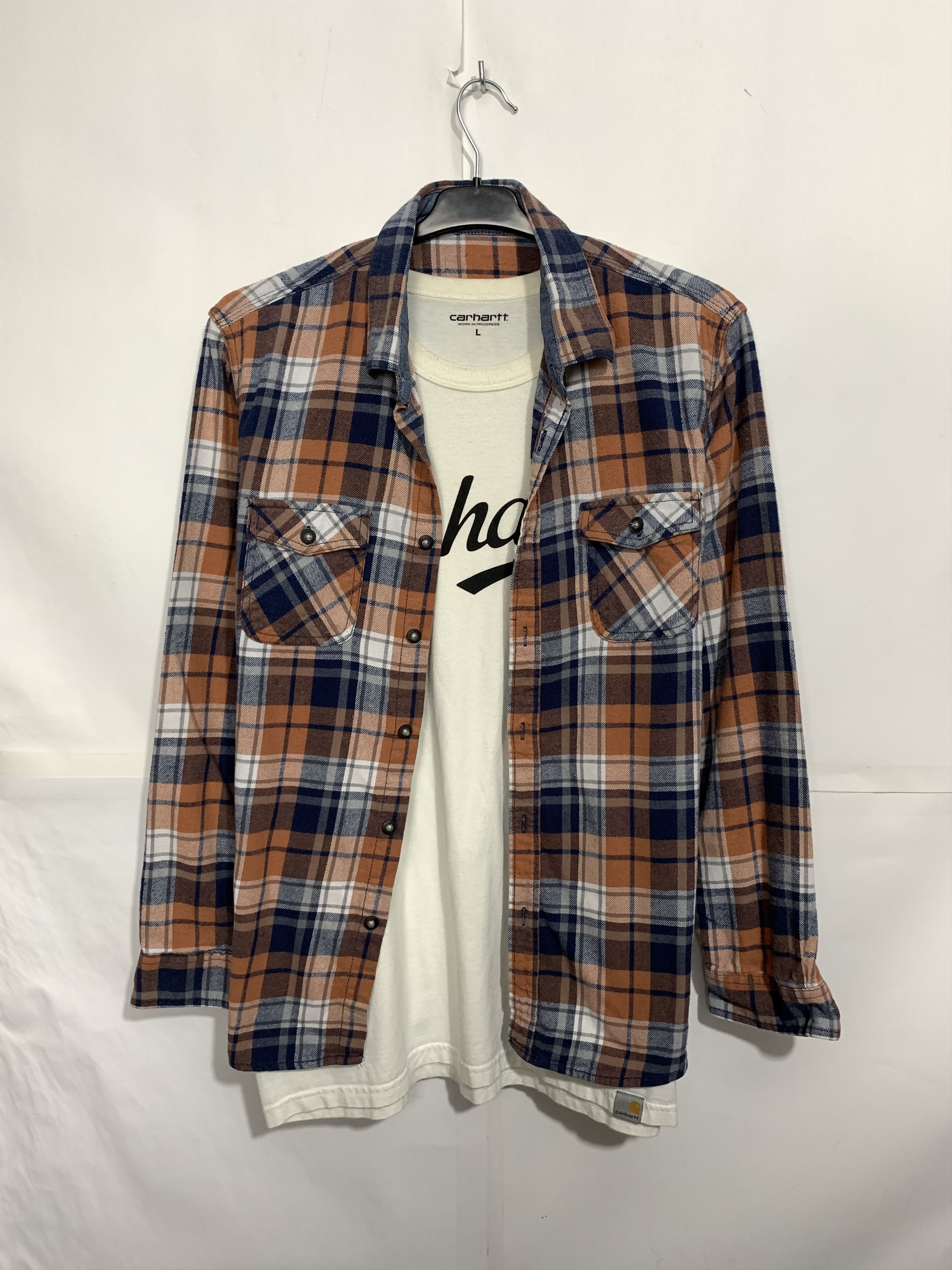 Flannel Vintage Flannel Plaid Shirt Travis style Size US M / EU 48-50 / 2 - 1 Thumbnail