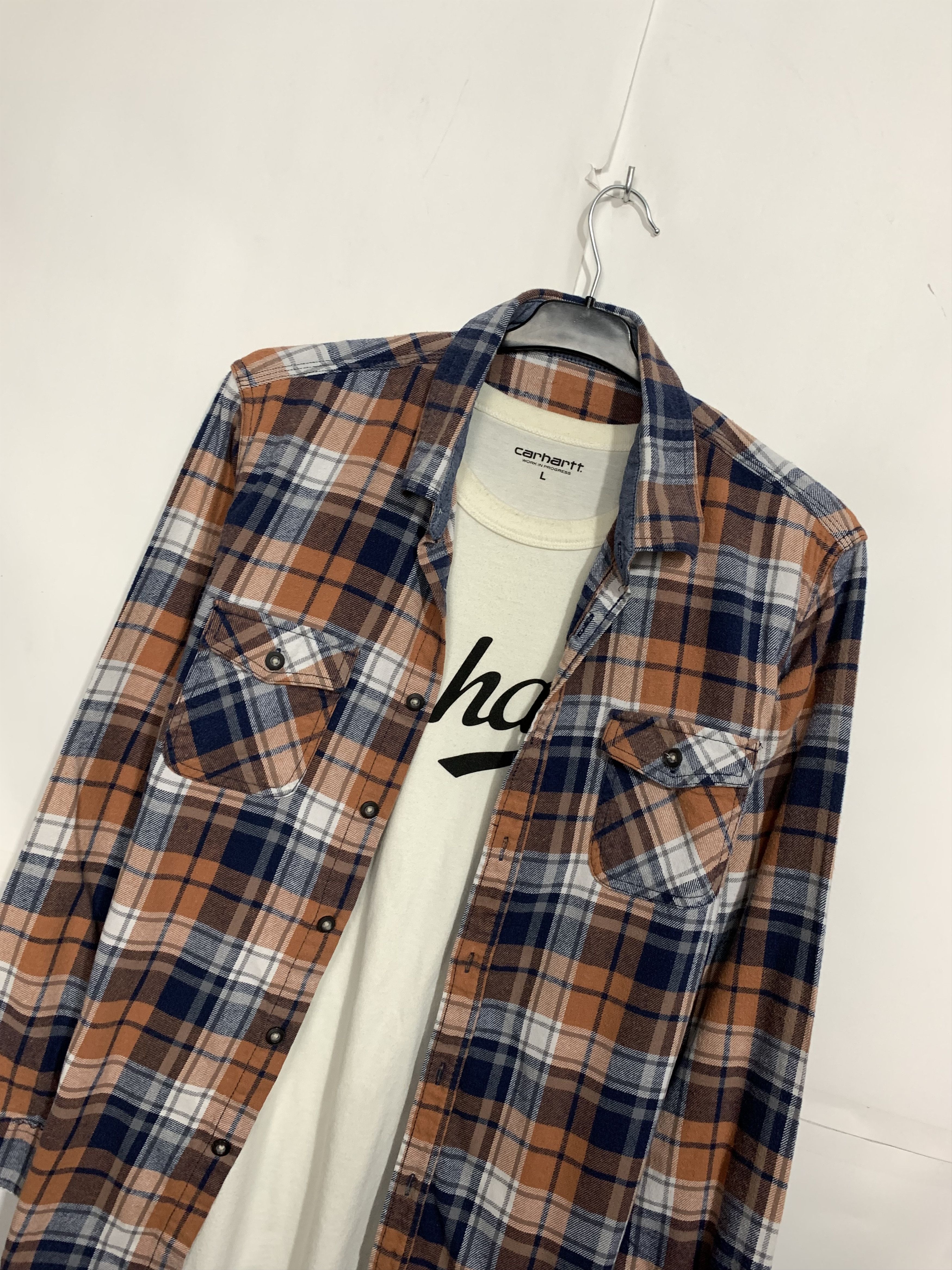 Flannel Vintage Flannel Plaid Shirt Travis style Size US M / EU 48-50 / 2 - 2 Thumbnail