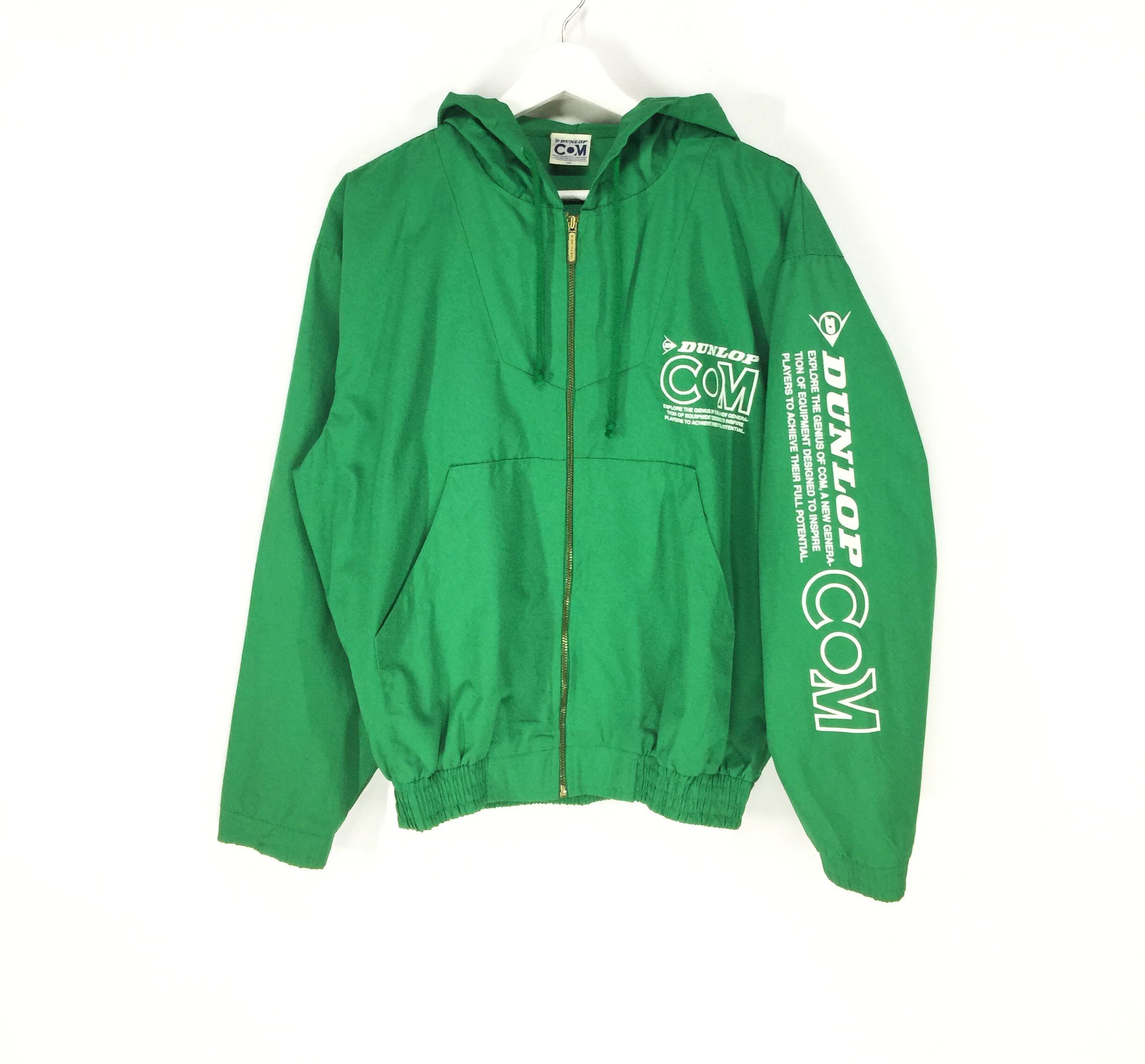 Dunlop × Vintage Dunlop spell out big logo vintage 90s hoodies jacket Size US M / EU 48-50 / 2 - 1 Thumbnail
