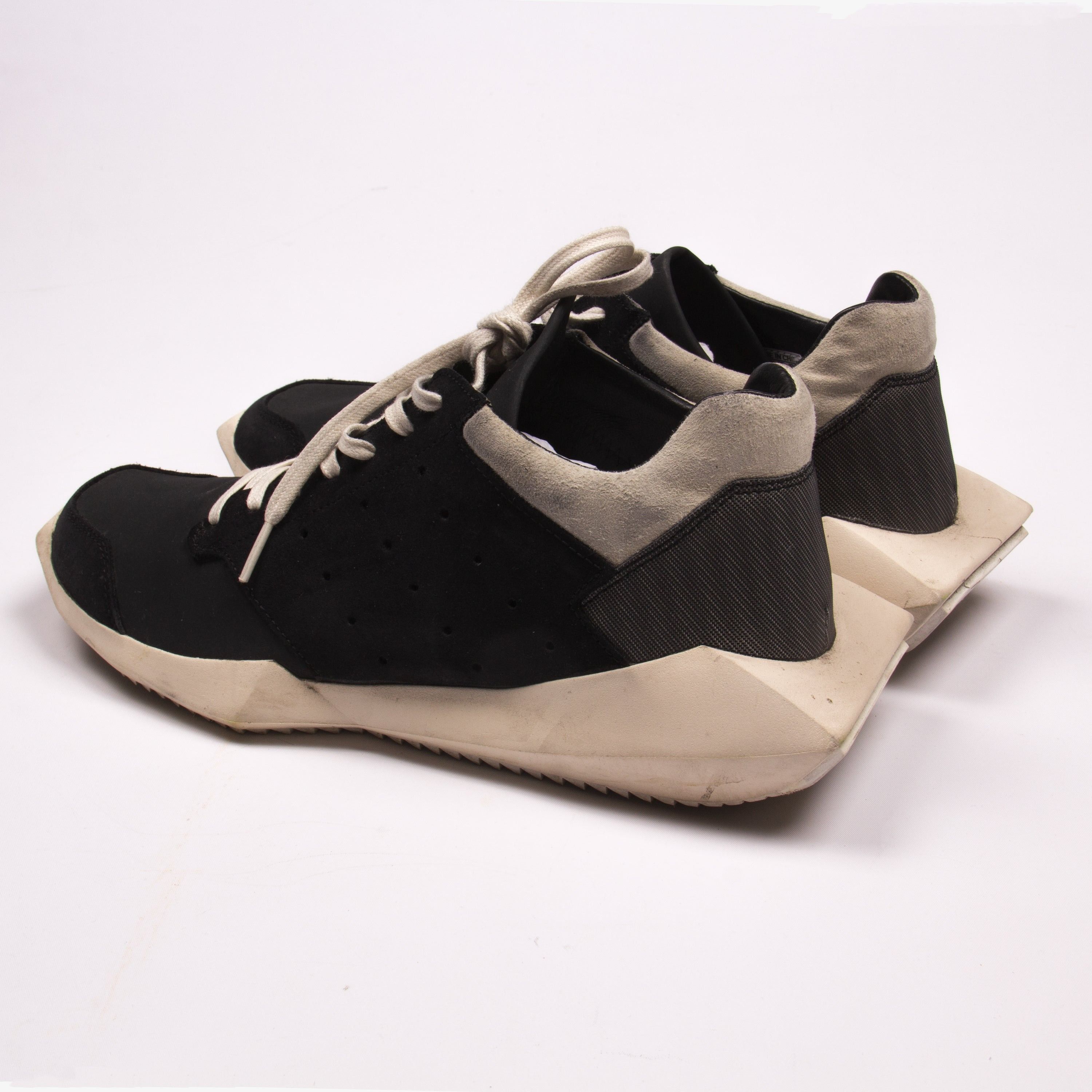 Adidas × Rick Owens RICK OWENS x ADIDAS BLACK TECH RUNNER Size US 9.5 / EU 42-43 - 4 Thumbnail
