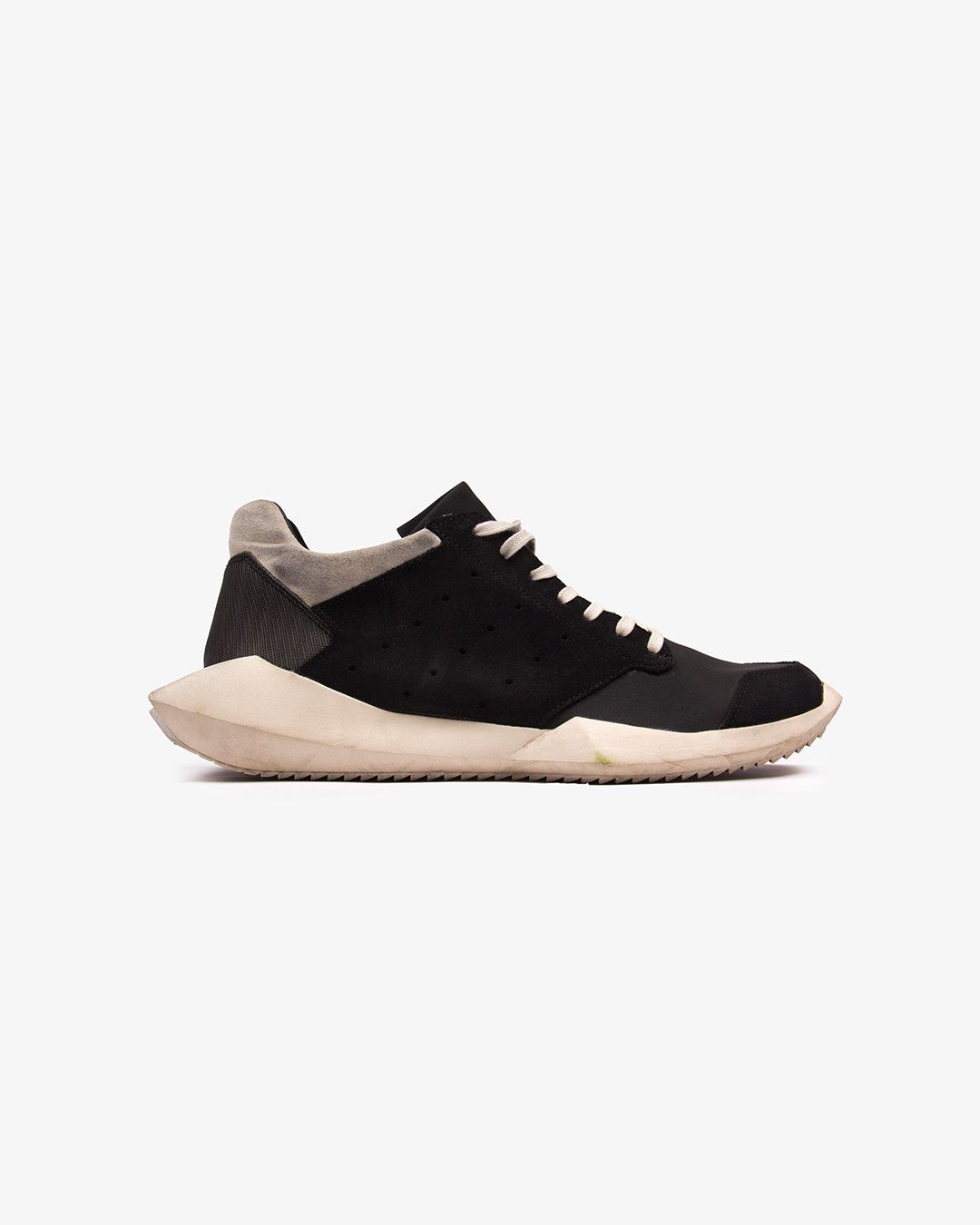 Adidas × Rick Owens RICK OWENS x ADIDAS BLACK TECH RUNNER Size US 9.5 / EU 42-43 - 1 Thumbnail