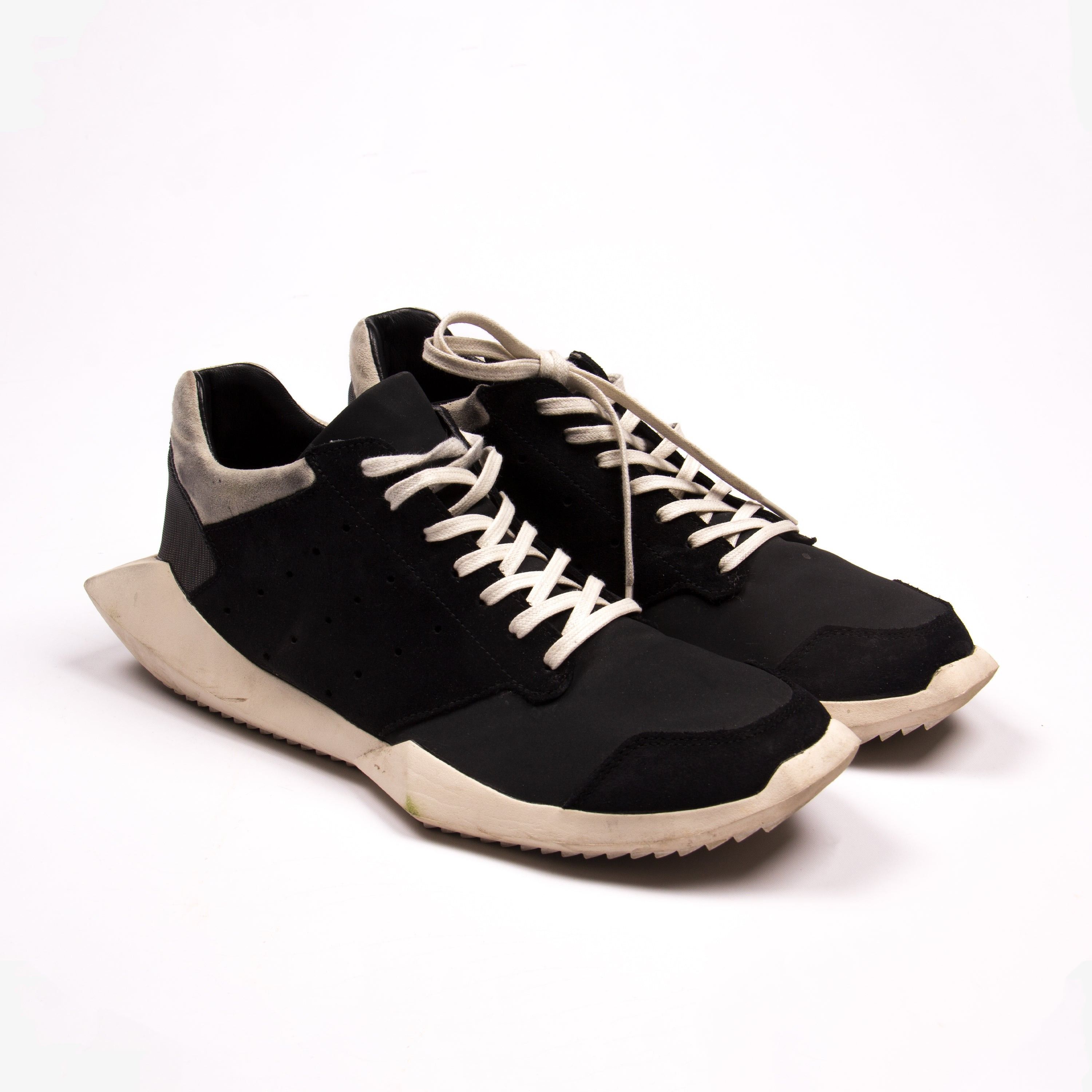 Adidas × Rick Owens RICK OWENS x ADIDAS BLACK TECH RUNNER Size US 9.5 / EU 42-43 - 3 Thumbnail