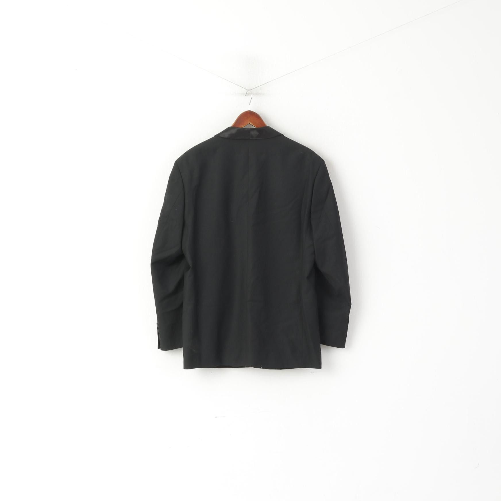 Vintage Piet Zoomers Men 25 40 Blazer Black Single Breasted 6134 Size 40R - 8 Thumbnail