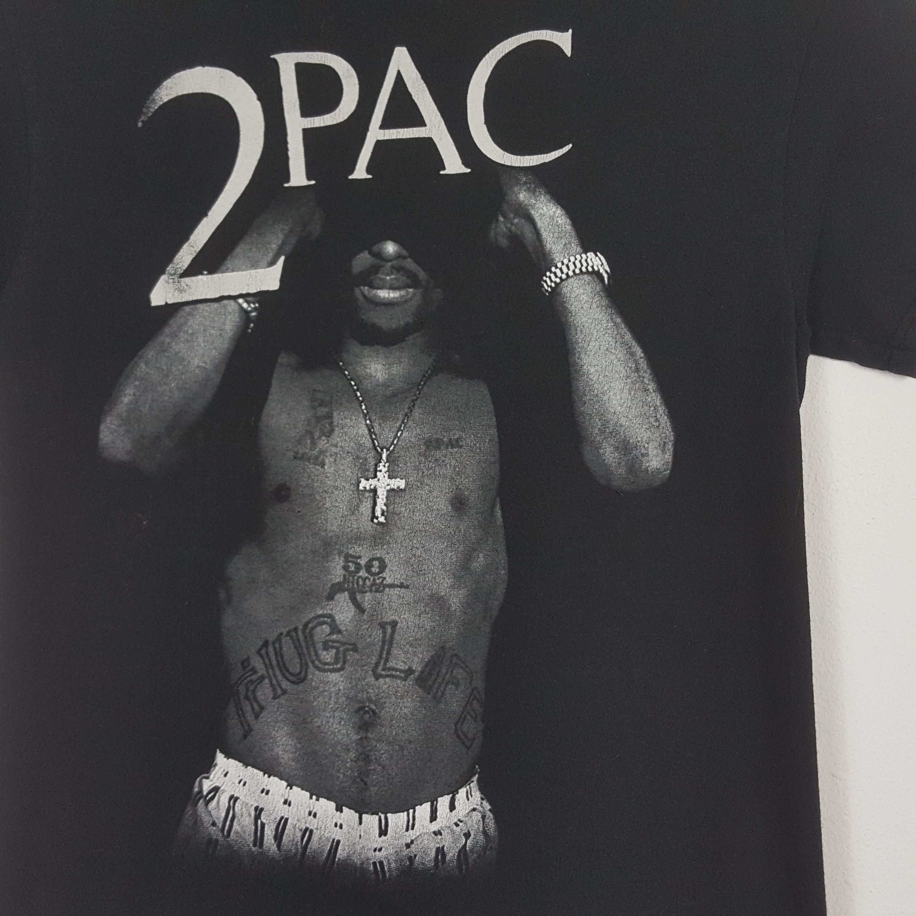 Rap Tees × Vintage Vintage TUPAC SHAKUR American Rapper t-shirt Size US M / EU 48-50 / 2 - 2 Thumbnail