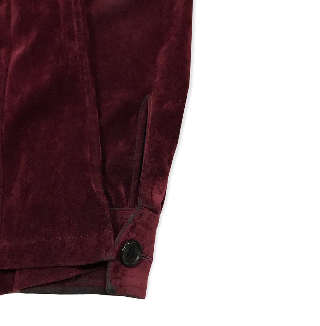 5351 POUR LES HOMMES Burgundy Velvet Shirt Size US M / EU 48-50 / 2 - 6 Thumbnail